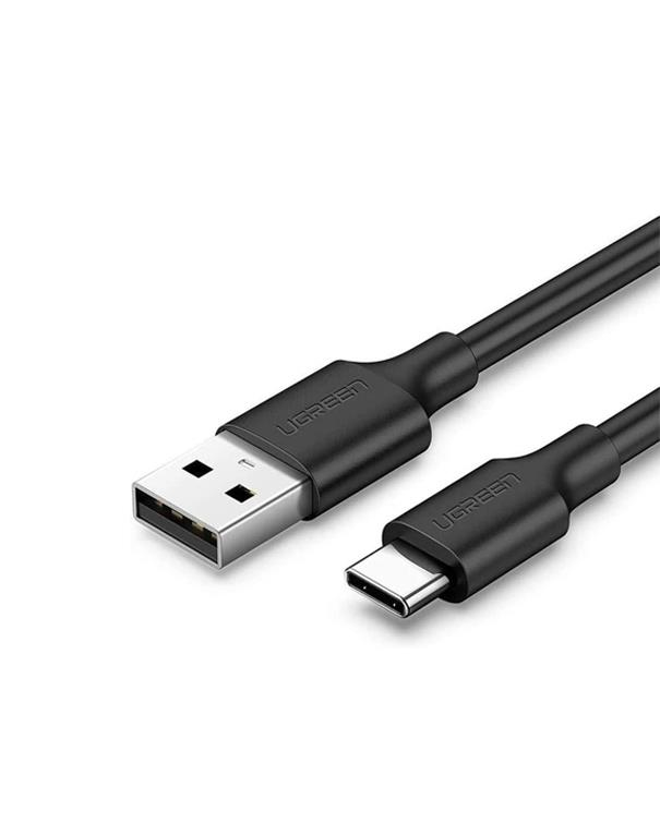 UGREEN USB-C to USB-A 3A QC Hızlı Şarj Kablosu, 1.5 Metre, Siyah, 60117