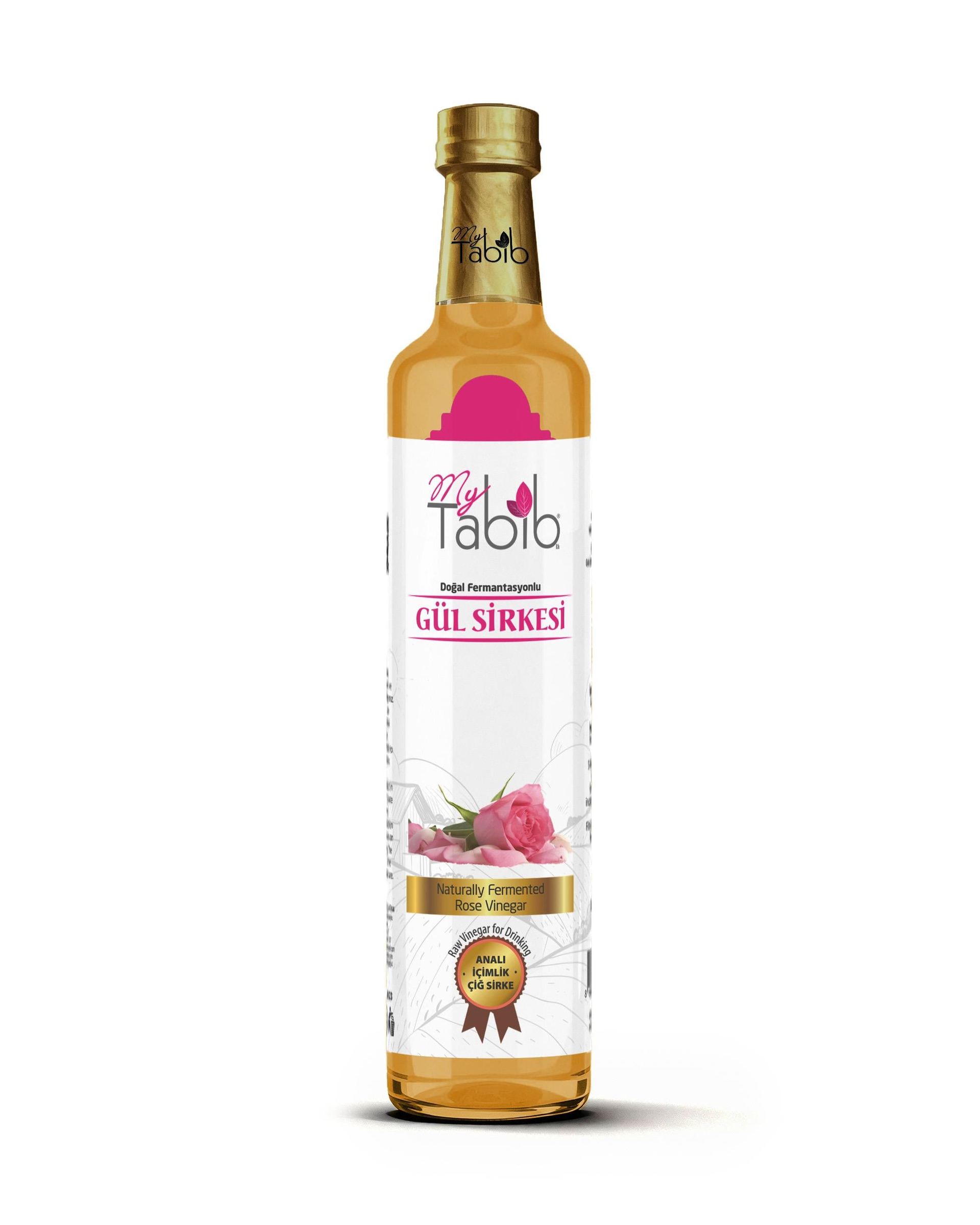 GÜL SİRKESİ-ANALI İÇİMLİK ÇİĞ SİRKE 500 ML
