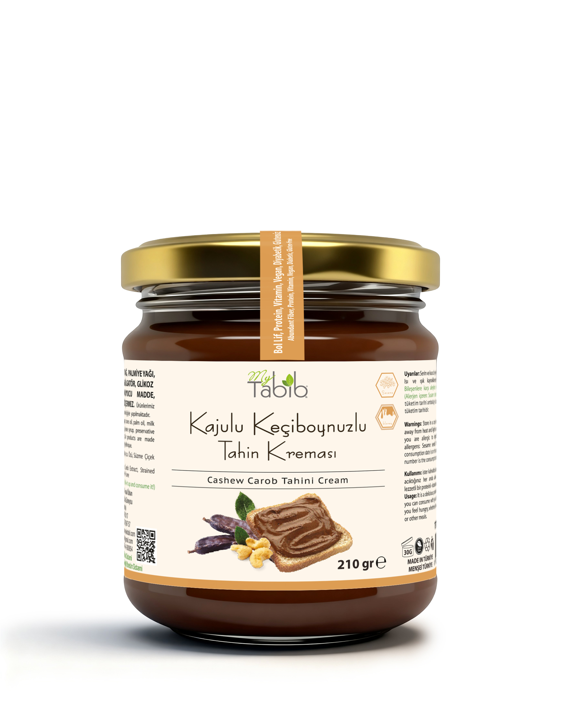 KEÇİBOYNUZ TAHİN KREMASI-KAJULU 210 GR