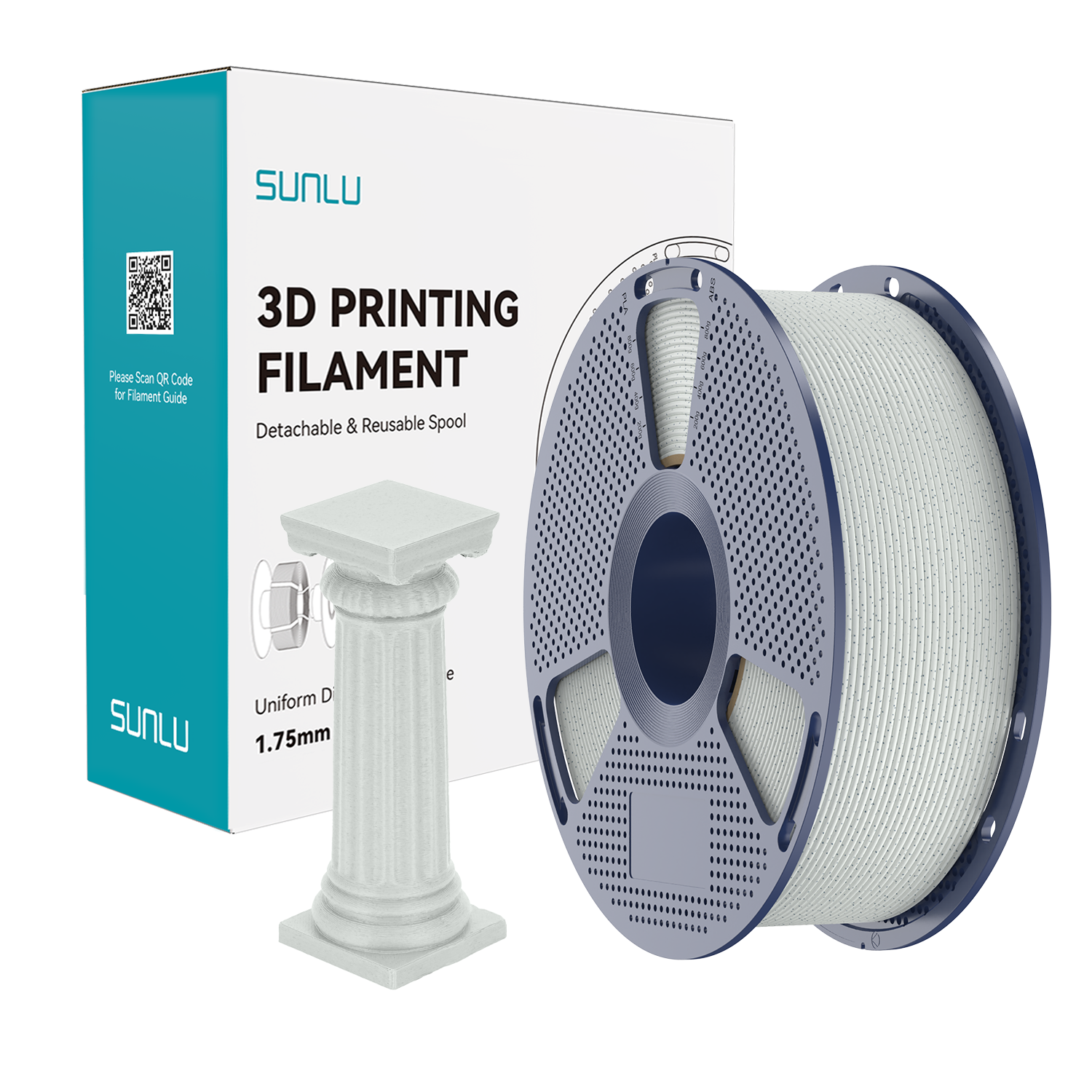 SUNLU High Speed PLA Marble Filament Forest Green Marble