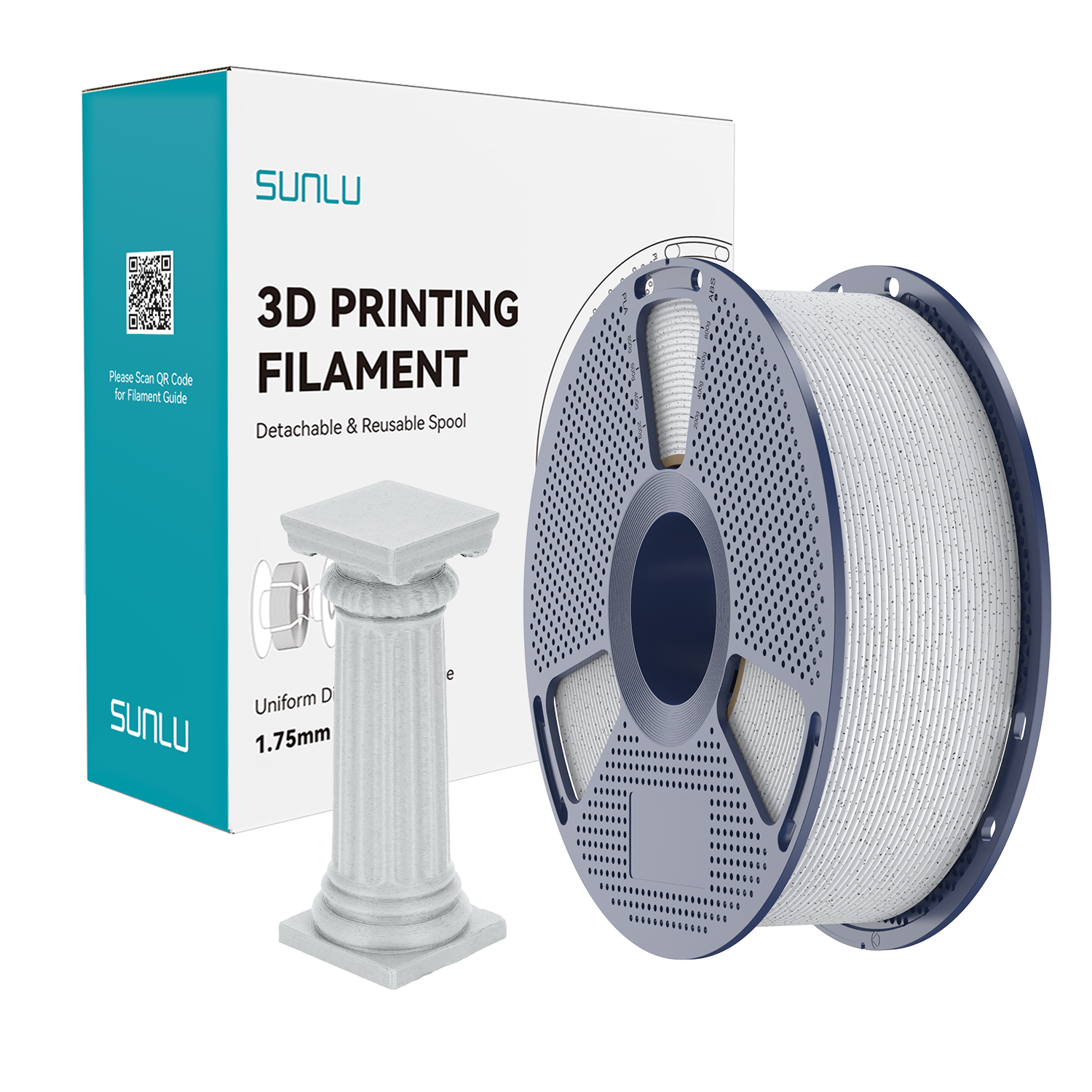 SUNLU High Speed PLA Marble Filament Oreo Marble