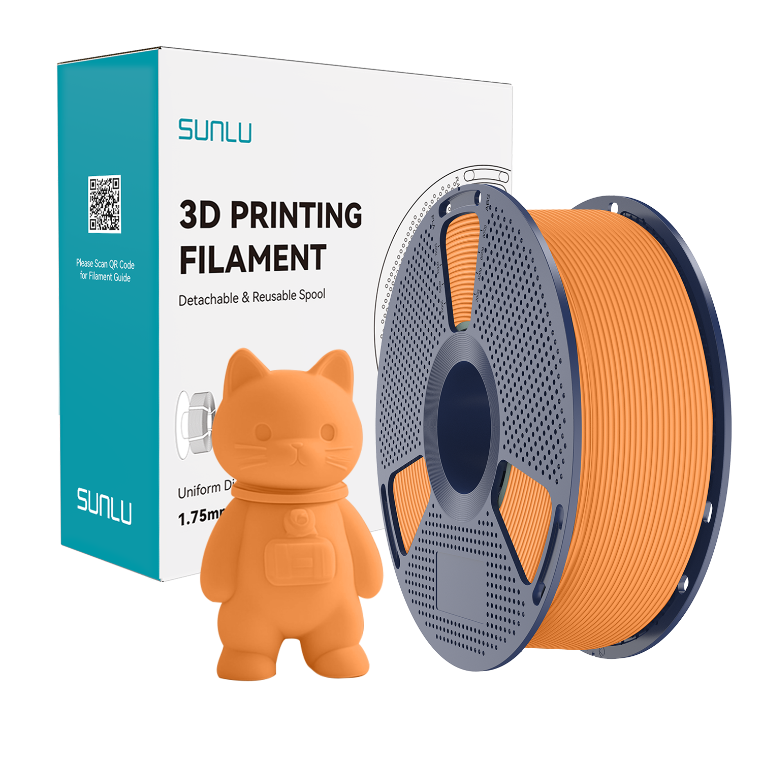 SUNLU Matte PLA Filament Orange
