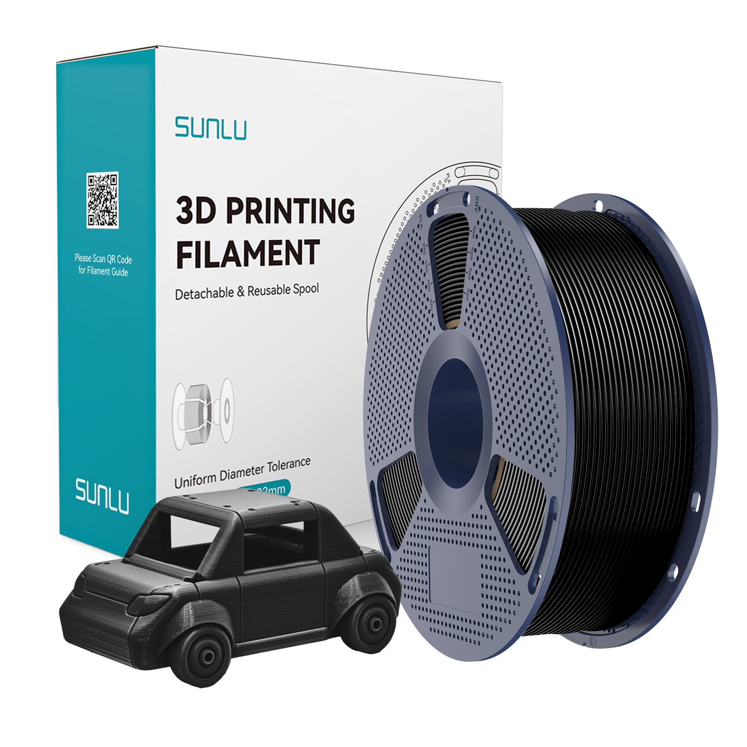 SUNLU PETG Filament Black