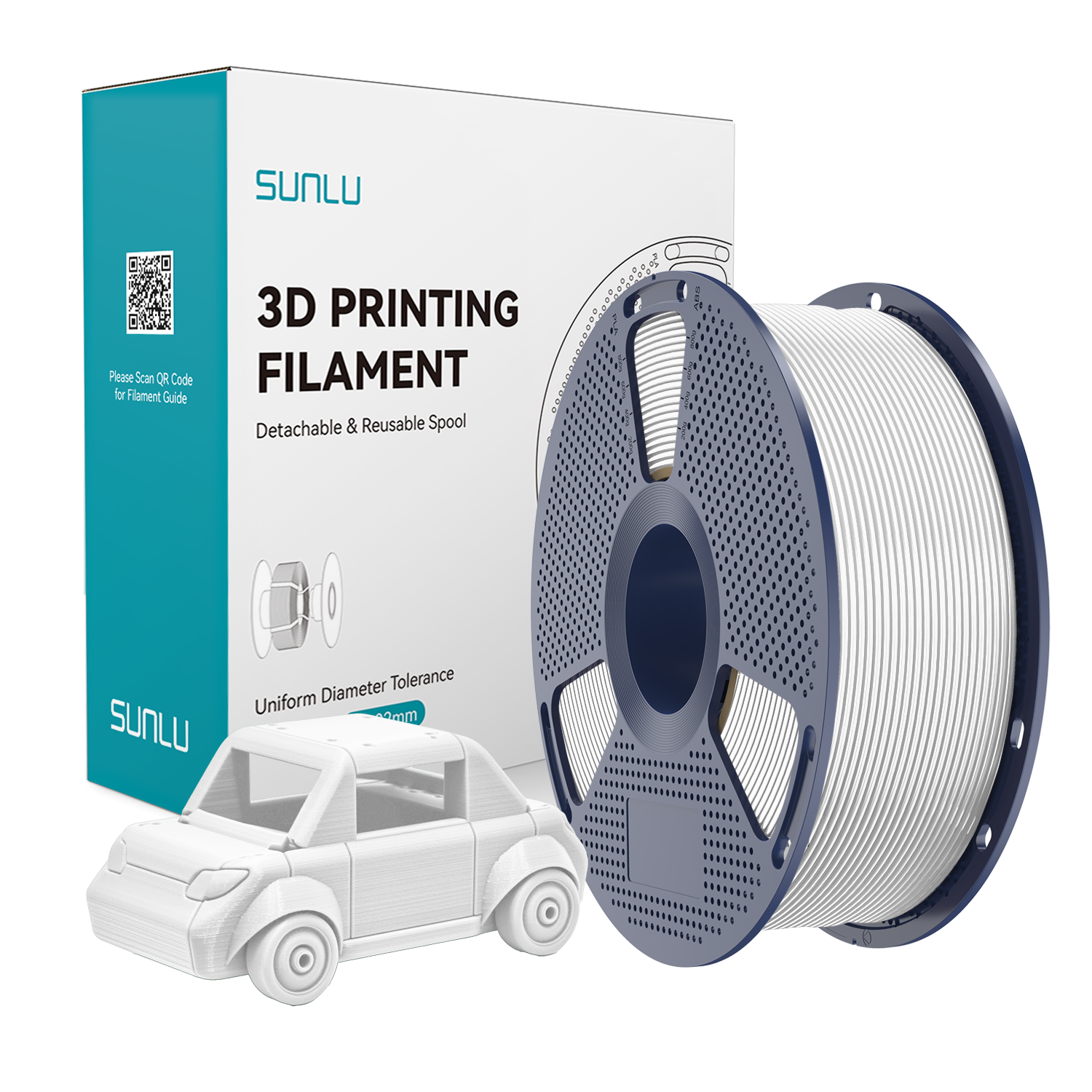 SUNLU PETG Filament White