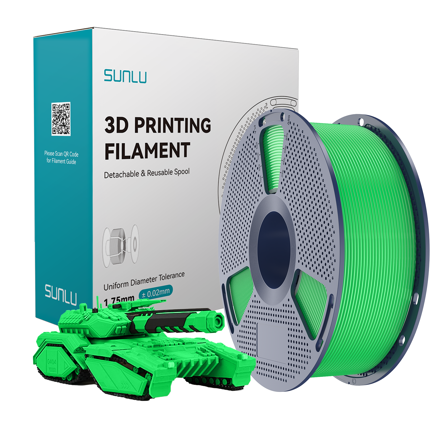 SUNLU PLA Filament Green