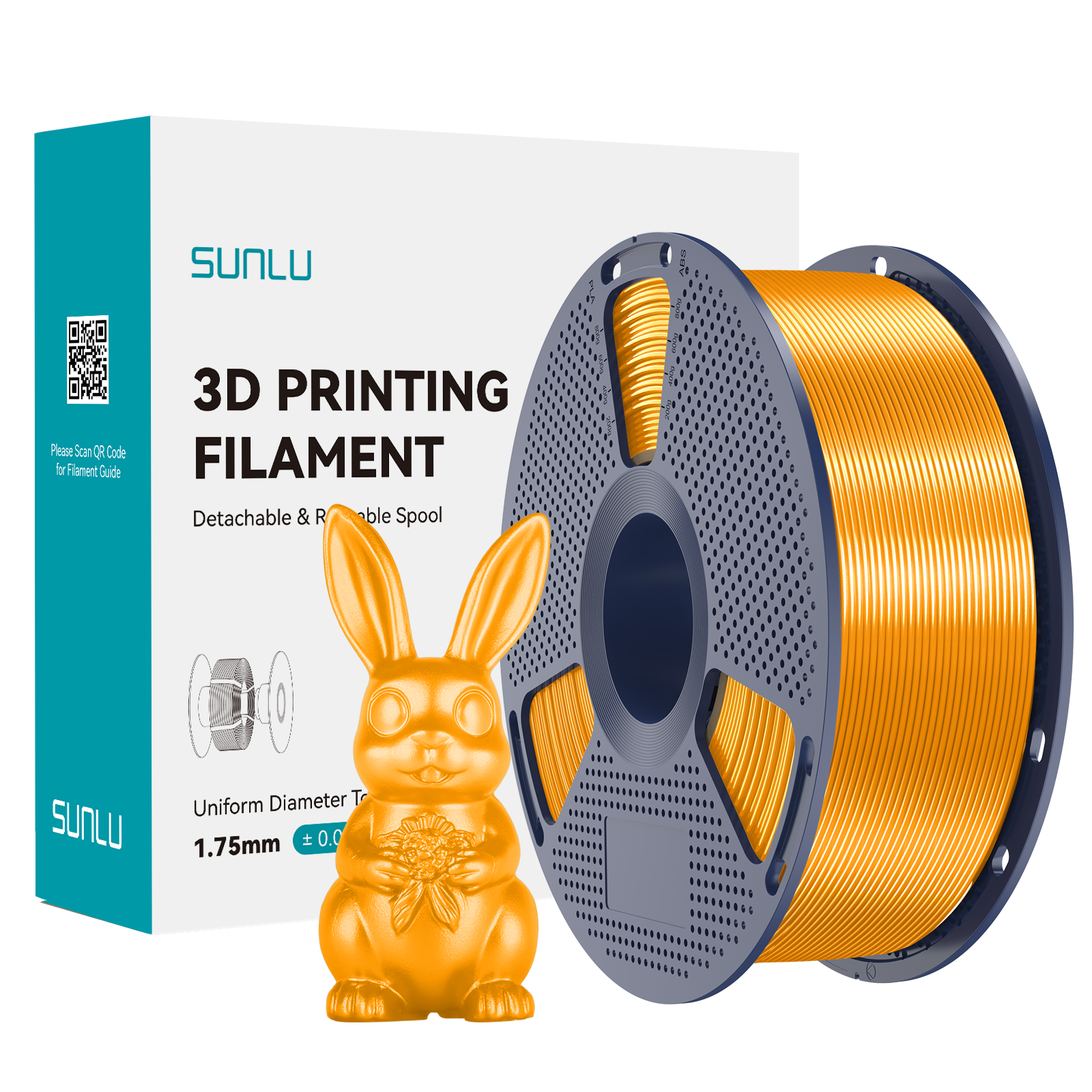 SUNLU Silk PLA+ Filament Brass