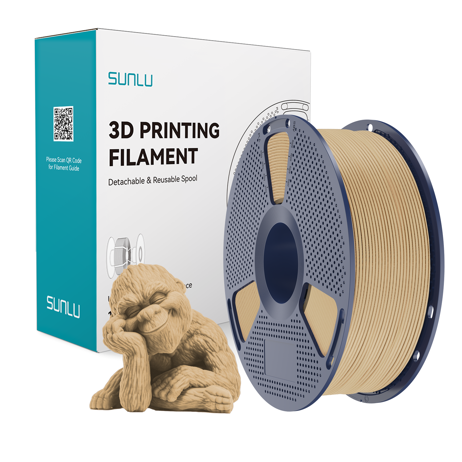SUNLU Wood Filament Maple wood