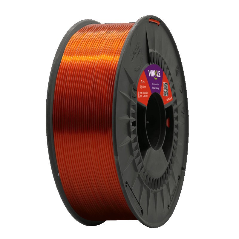 WINKLE PETG Filament Crystal Amber Orange