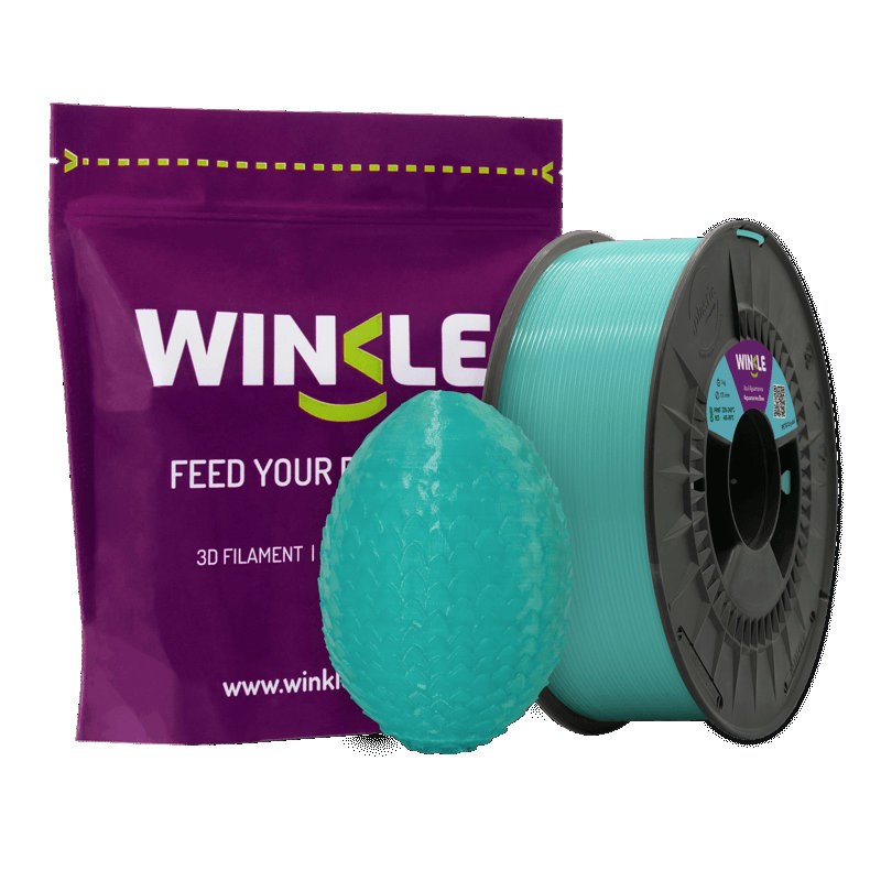 WINKLE PETG Filament Crystal Aquamarine Blue