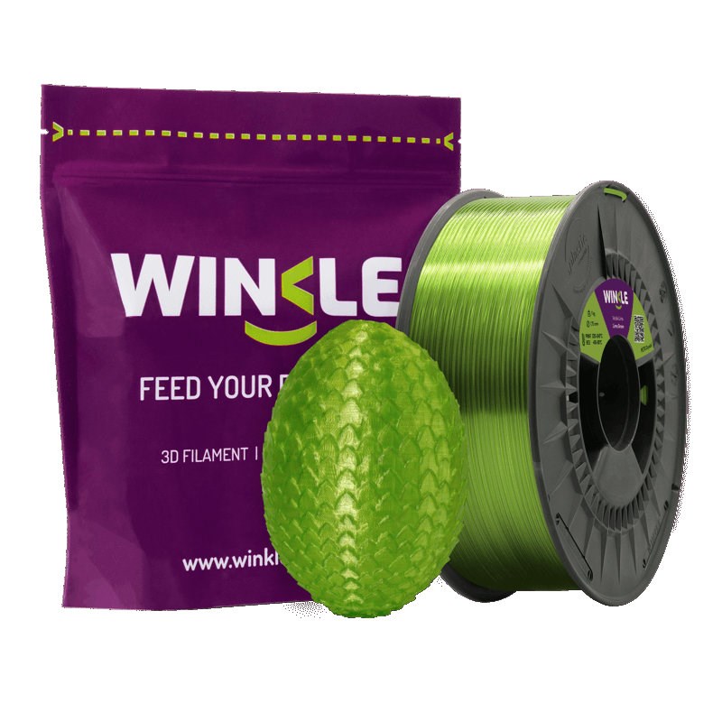 WINKLE PETG Filament Crystal Lime green