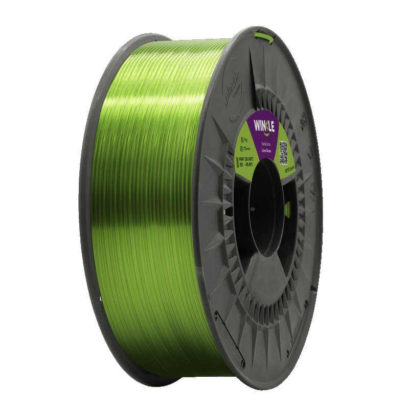 WINKLE PETG Filament Crystal Lime green