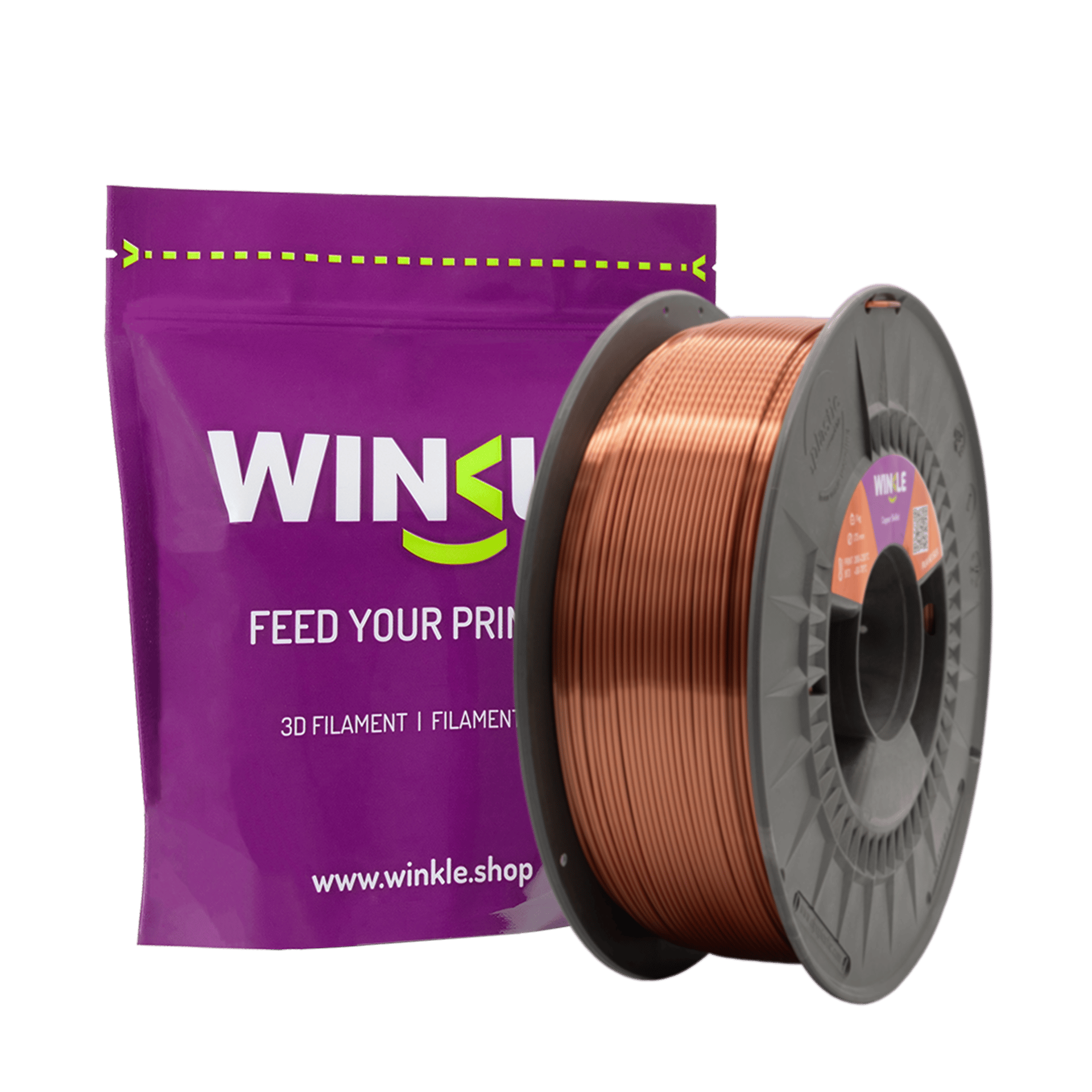 WINKLE PLA SILK FILAMENT Antique Copper