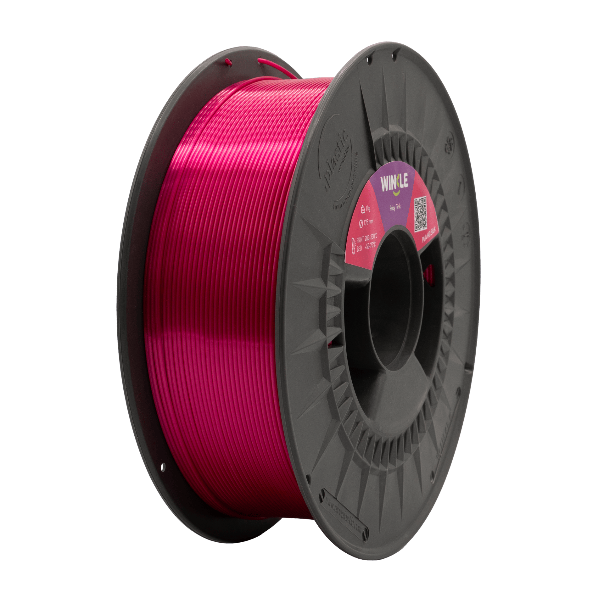 WINKLE PLA SILK FILAMENT Ruby Pink