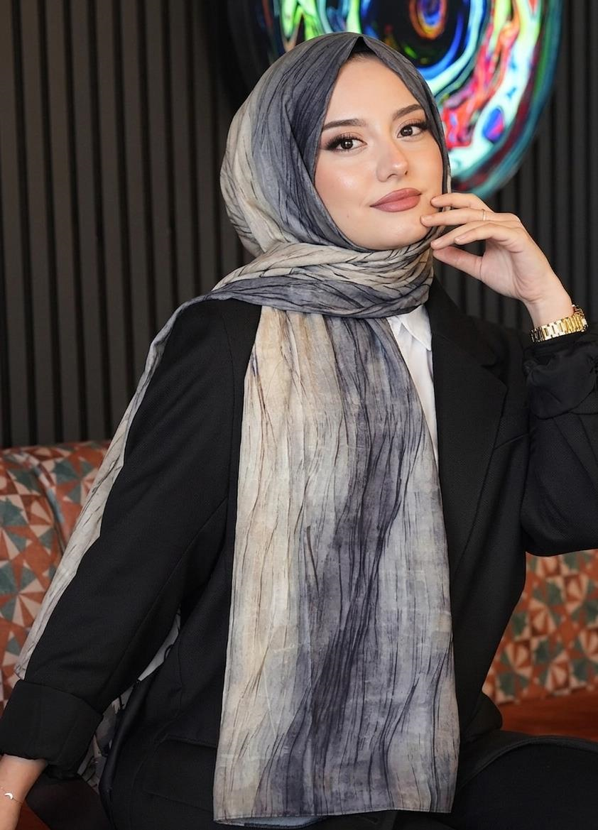 Degrade Füme Soft Pamuk Şal