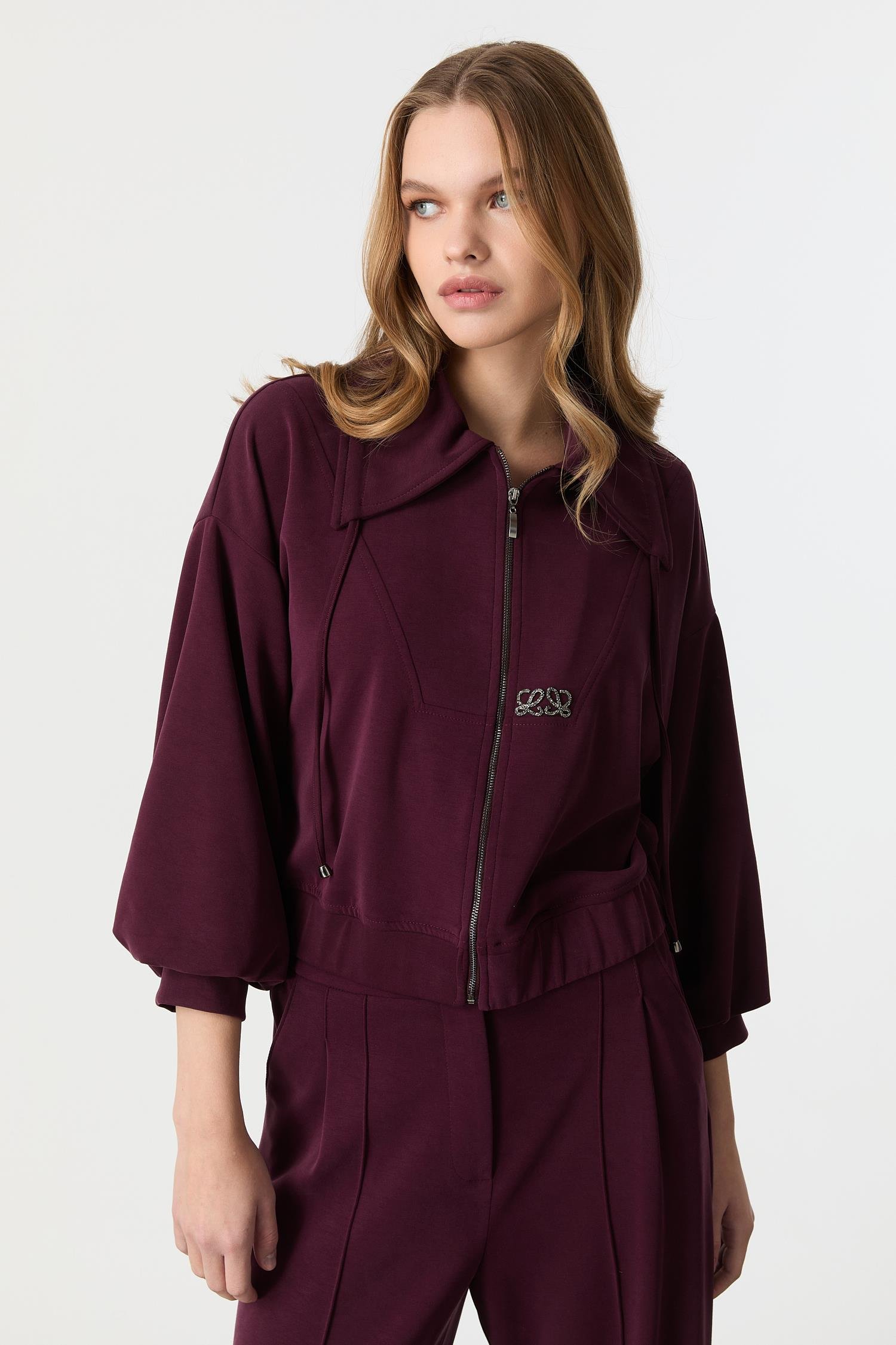 Balon Kol Modal Bluz-BORDO