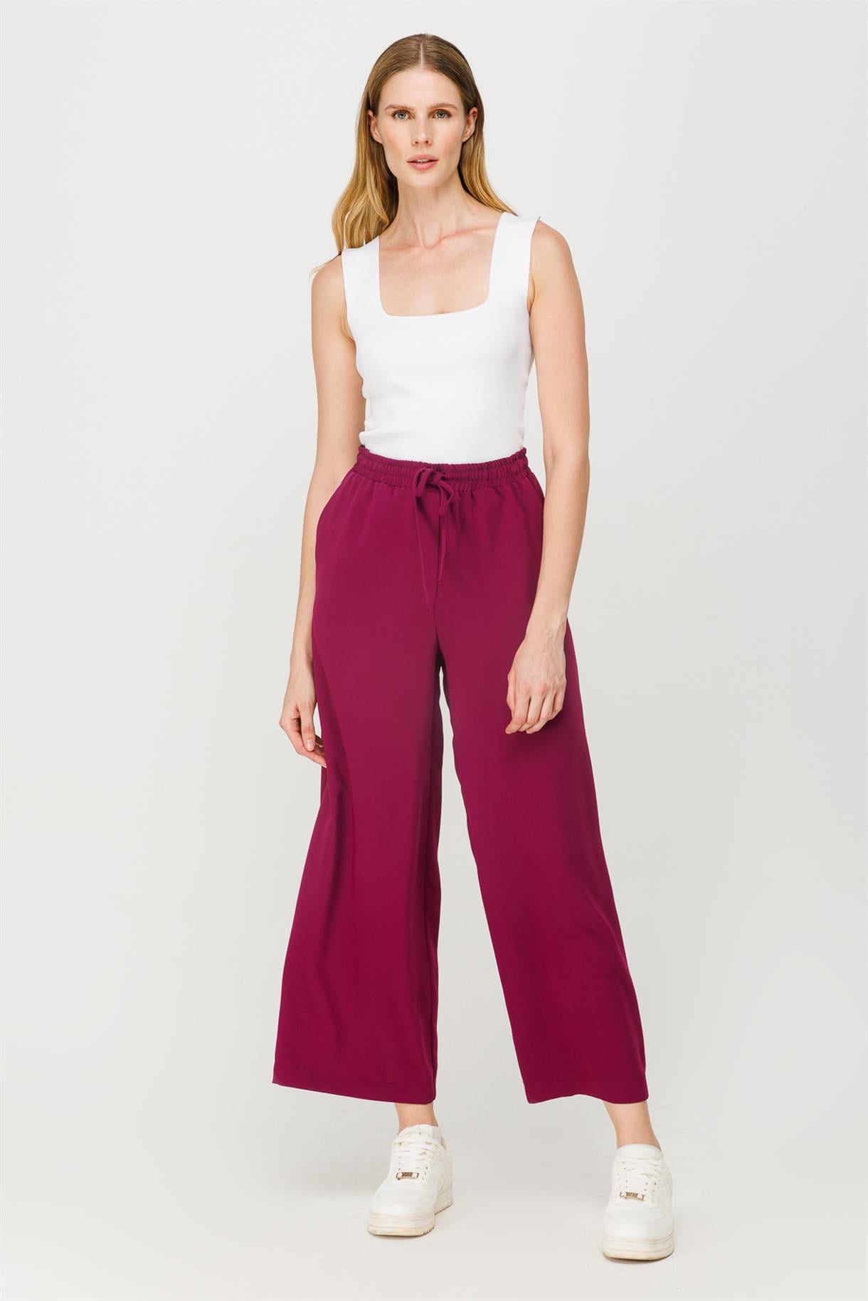 Beli Lastikli Bol Paça Pantolon - A.MÜRDÜM