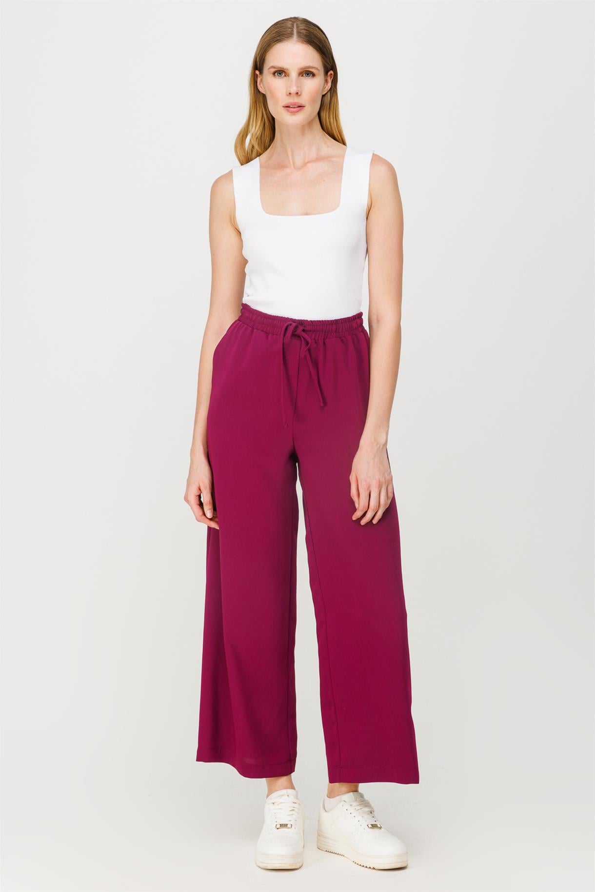 Beli Lastikli Bol Paça Pantolon - A.MÜRDÜM