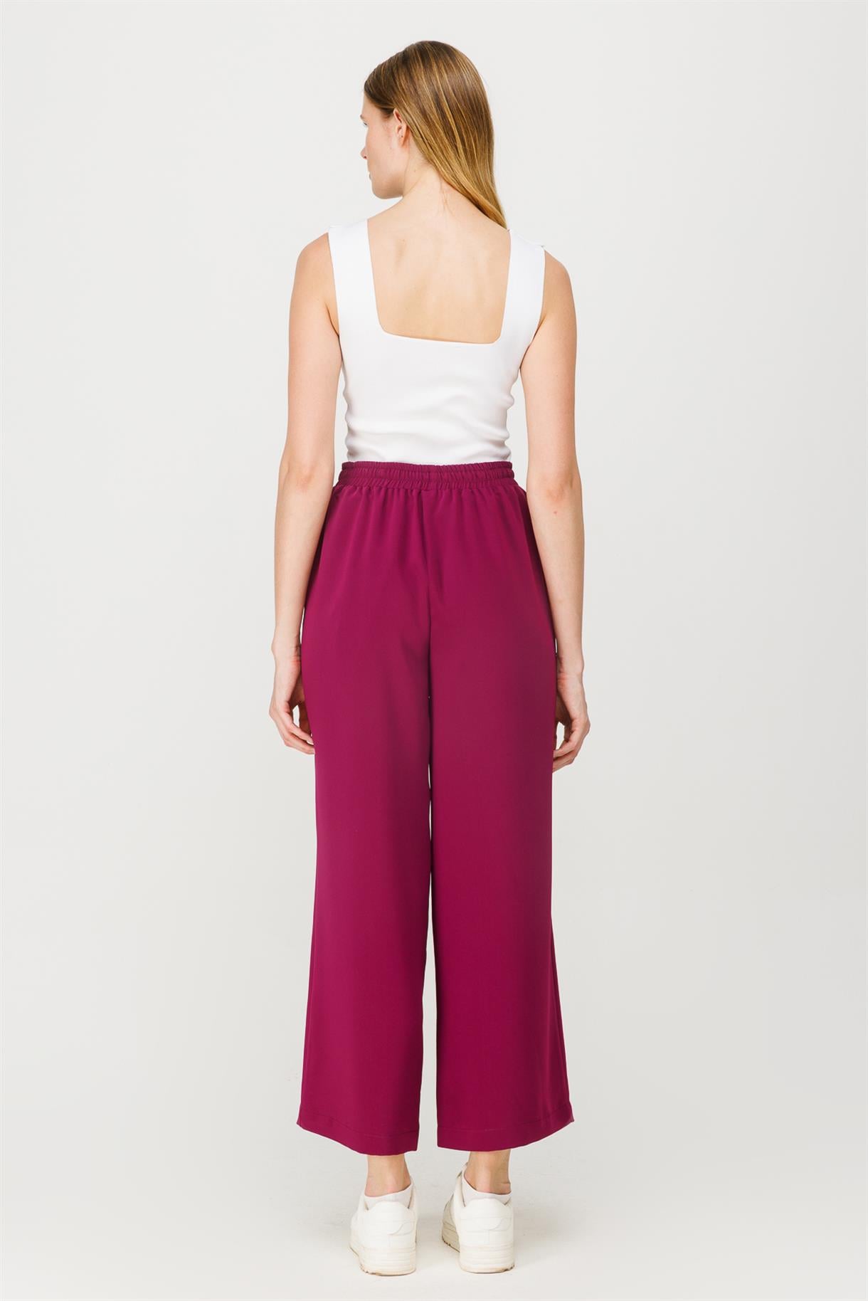 Beli Lastikli Bol Paça Pantolon - A.MÜRDÜM