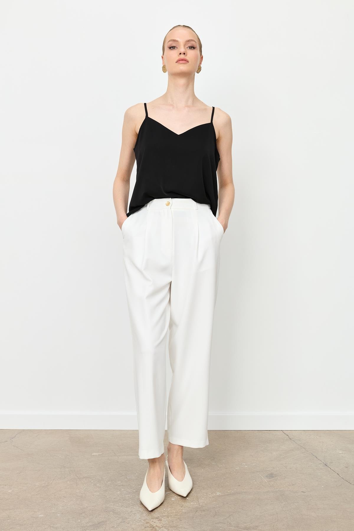 Beli Lastikli Relax Pantolon-KEMIK