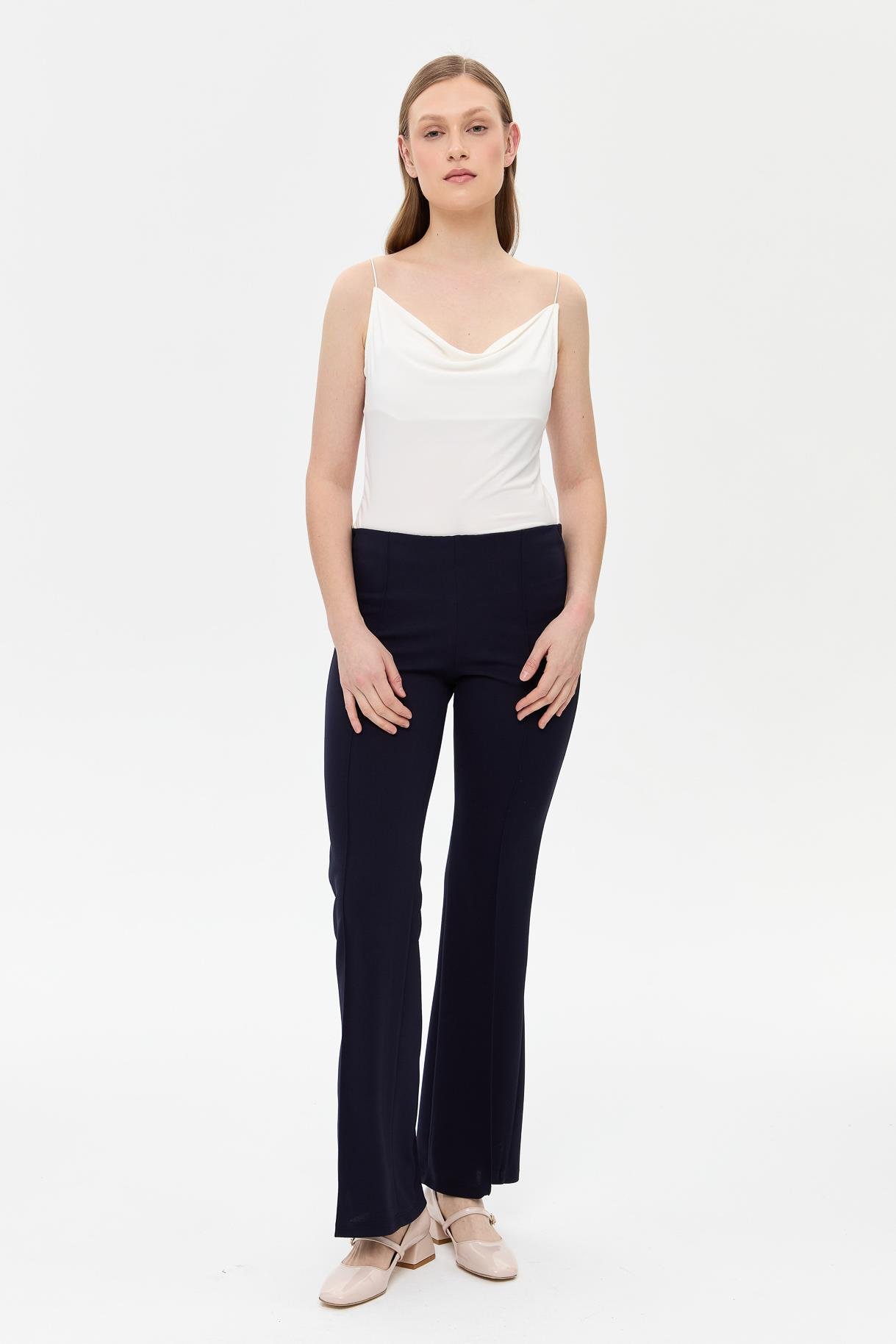 Beli Lastikli Yüksek Bel Pantolon - LACI