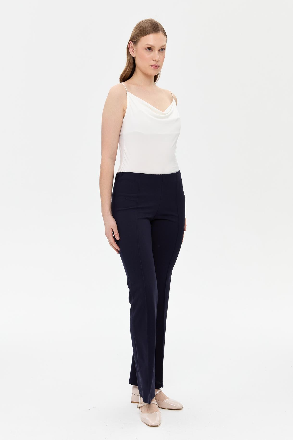 Beli Lastikli Yüksek Bel Pantolon - LACI