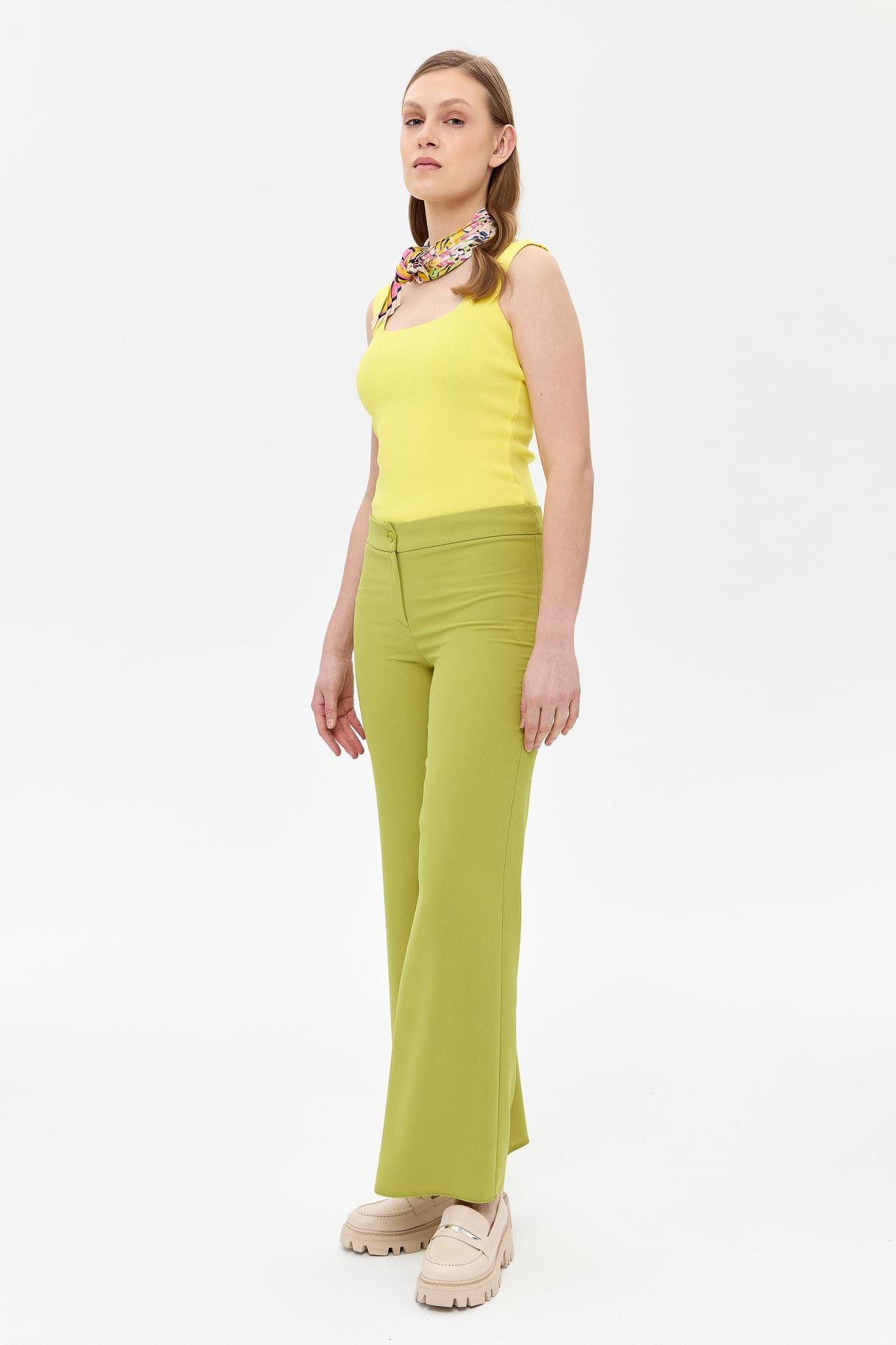 Bol Paça Klasik Pantolon - Y.YEŞİLİ