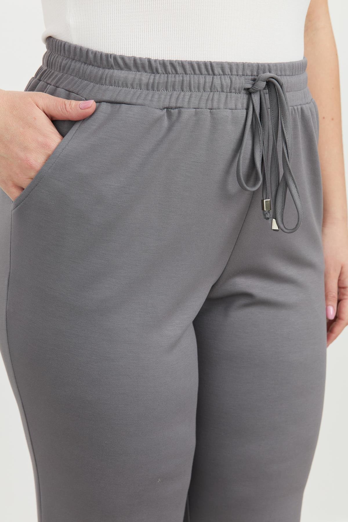 Büyük Beden Eşofman Pantolon-K.GRİ