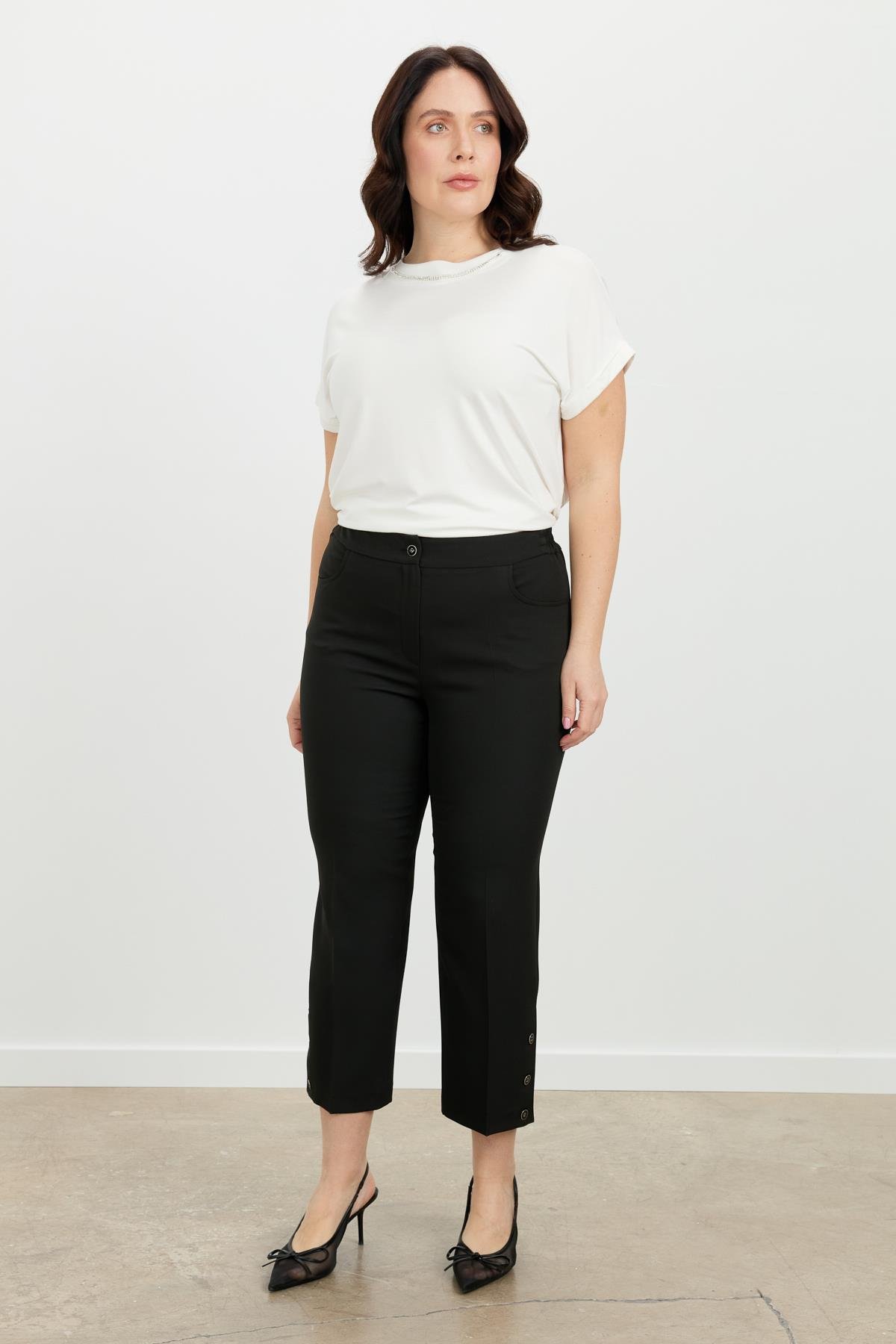 Büyük Beden Hürrem Pantolon-SİYAH