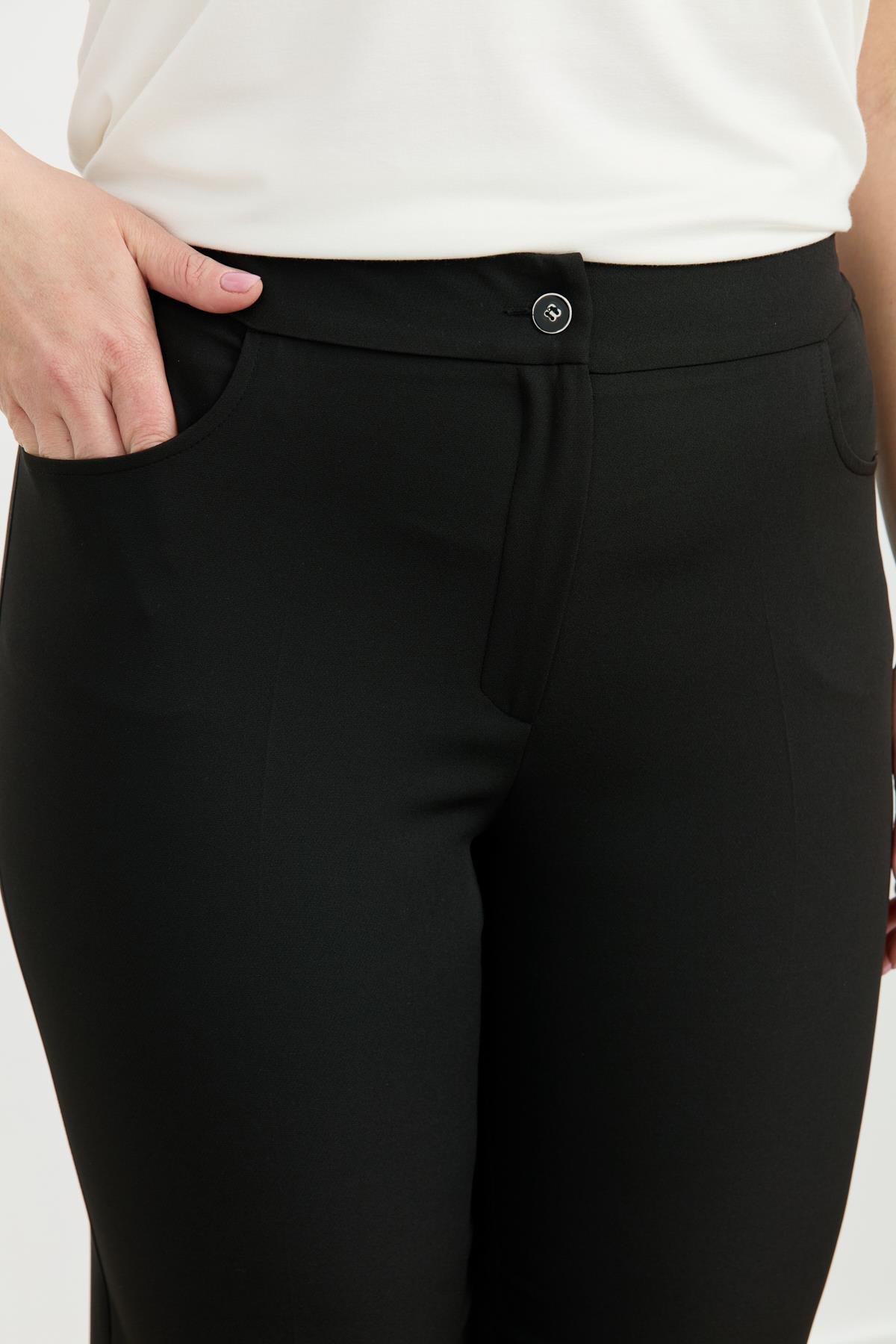 Büyük Beden Hürrem Pantolon-SİYAH