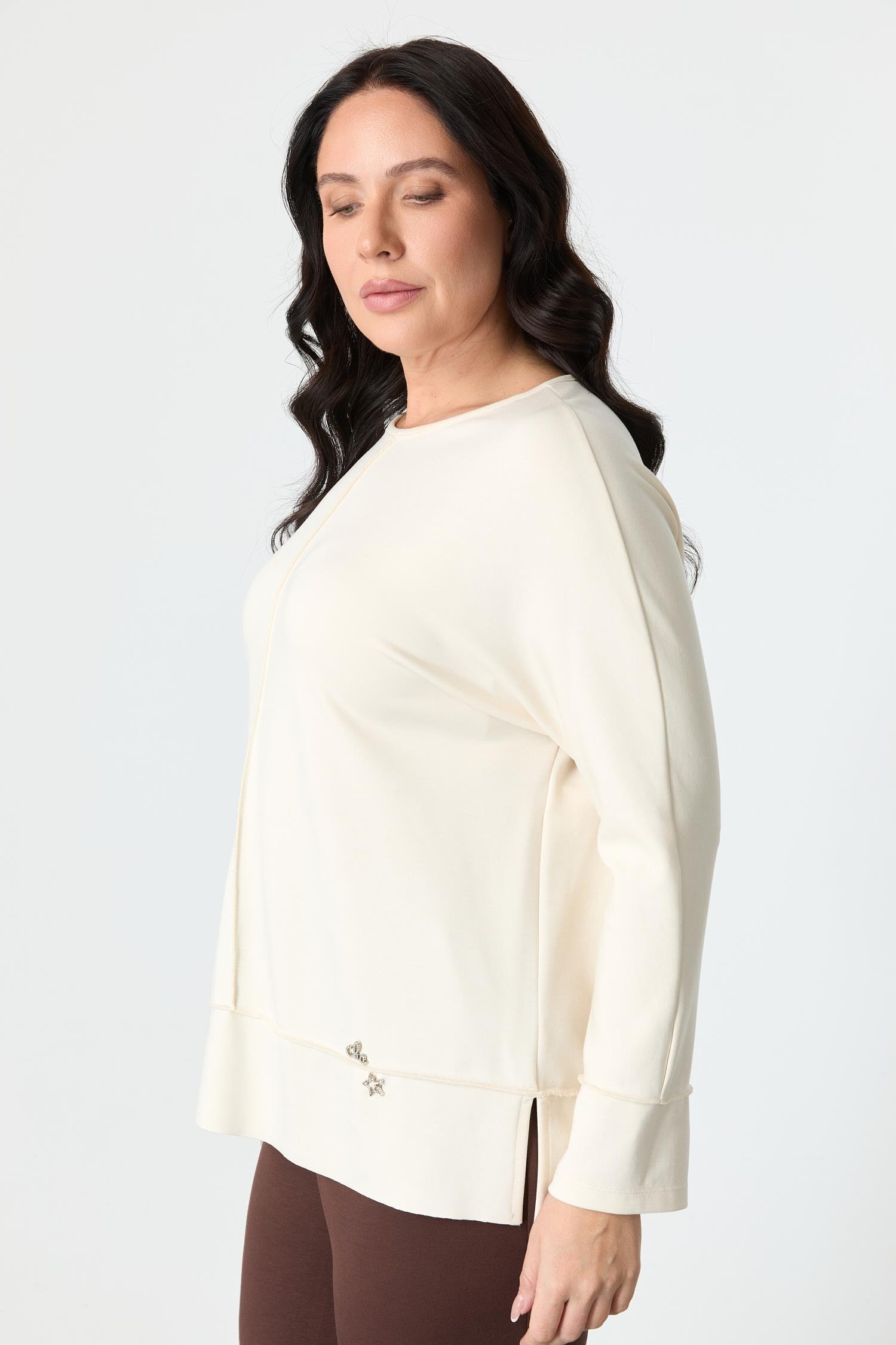 Büyük Beden Modal Bluz-KEMIK