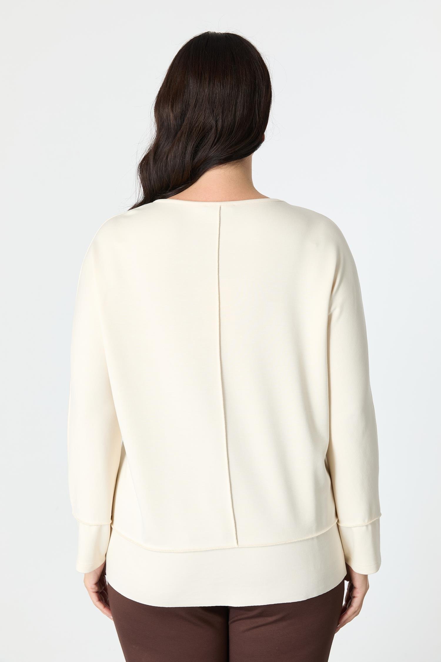 Büyük Beden Modal Bluz-KEMIK