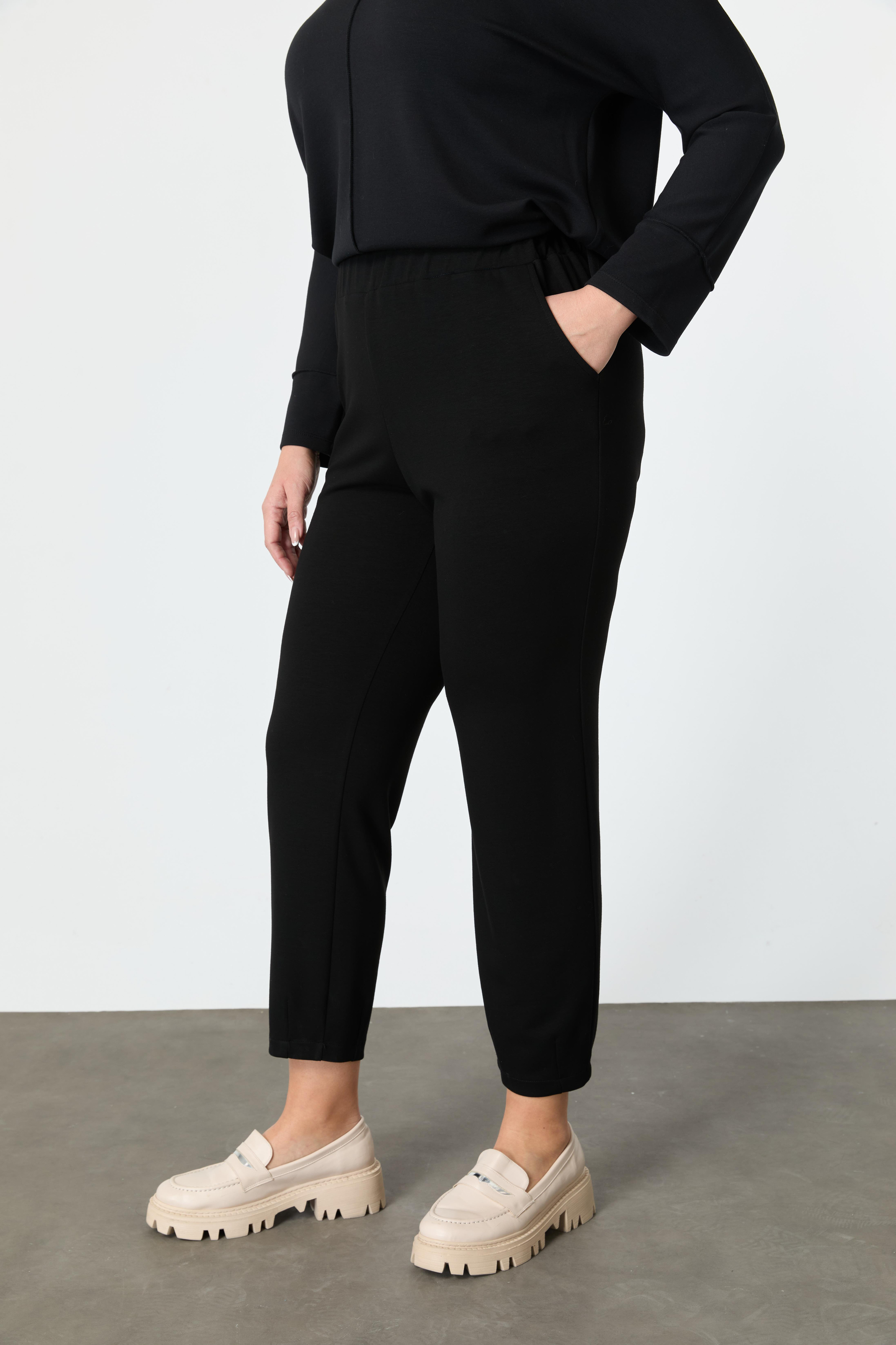 Büyük Beden Modal Pantolon-SİYAH