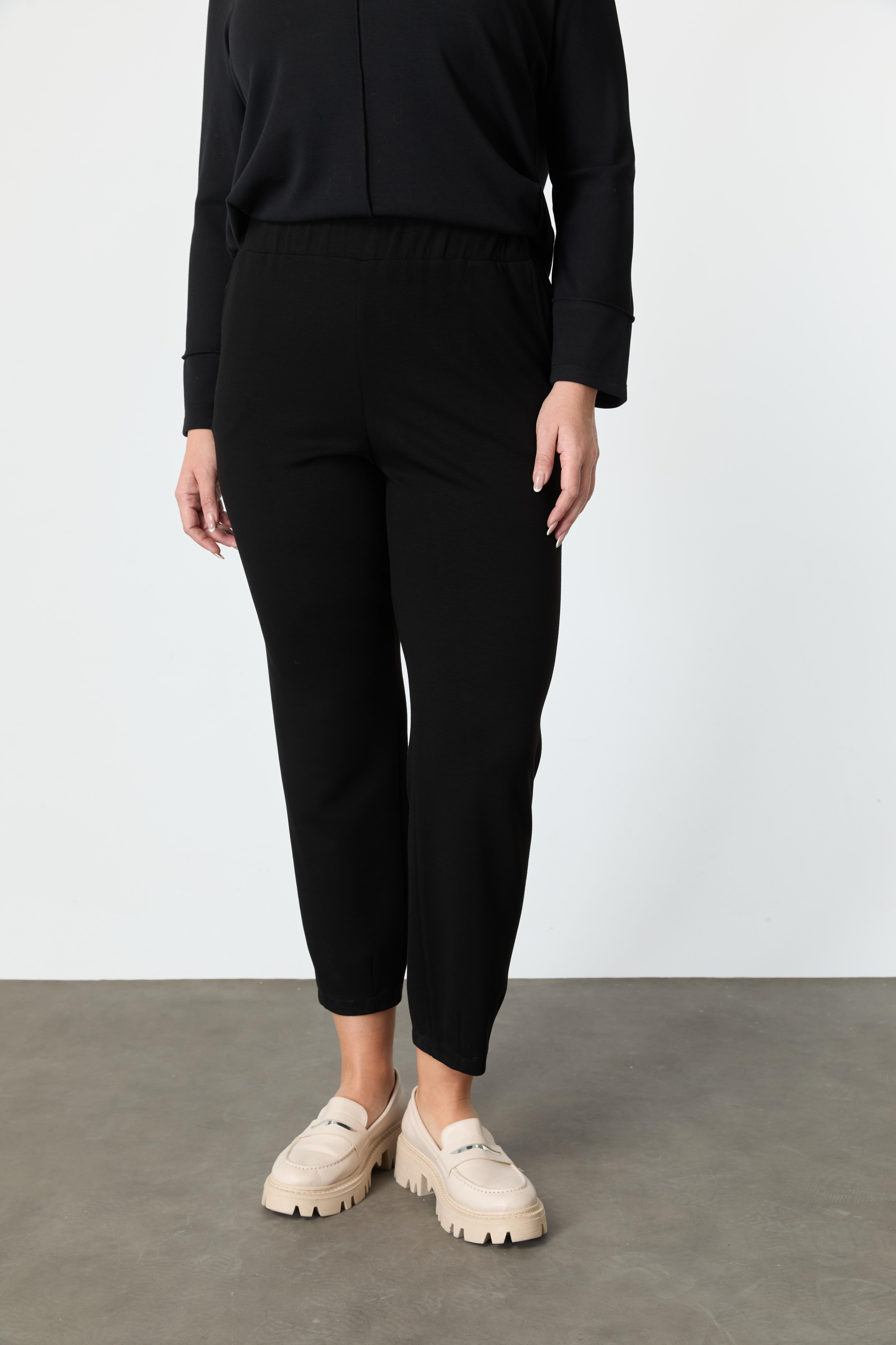 Büyük Beden Modal Pantolon-SİYAH