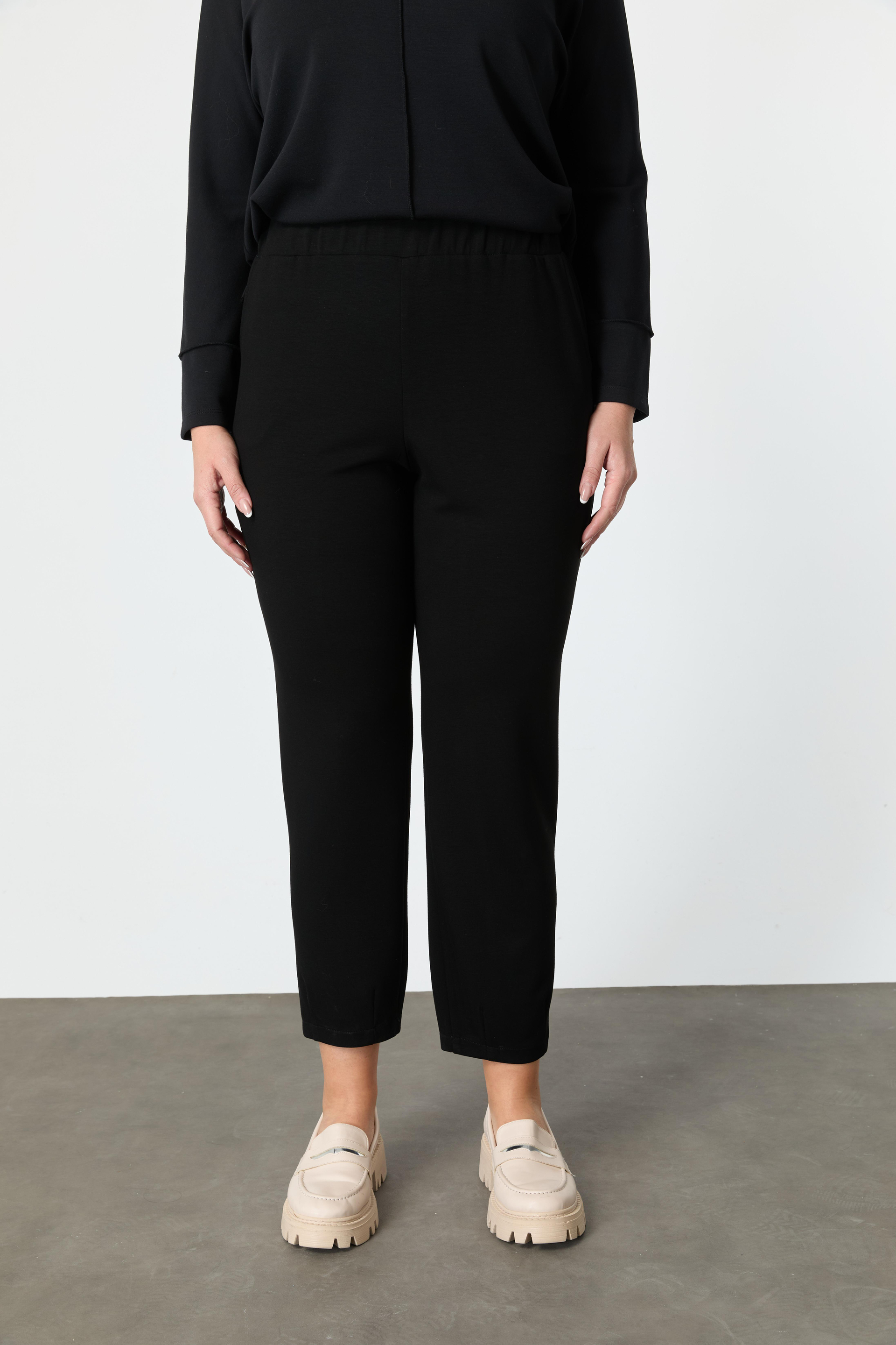 Büyük Beden Modal Pantolon-SİYAH