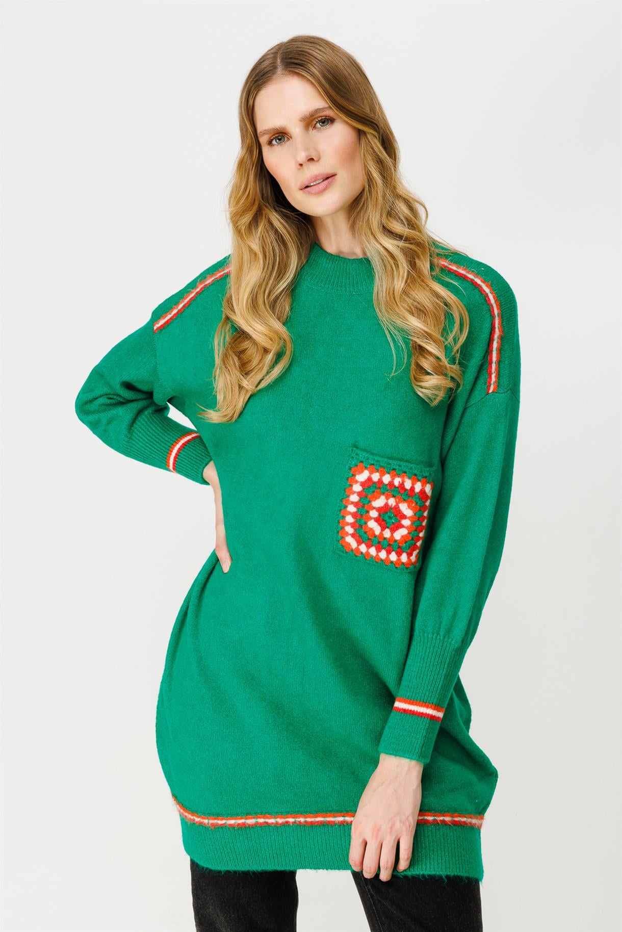 Cebi Motifli Triko Tunik - BENETTON