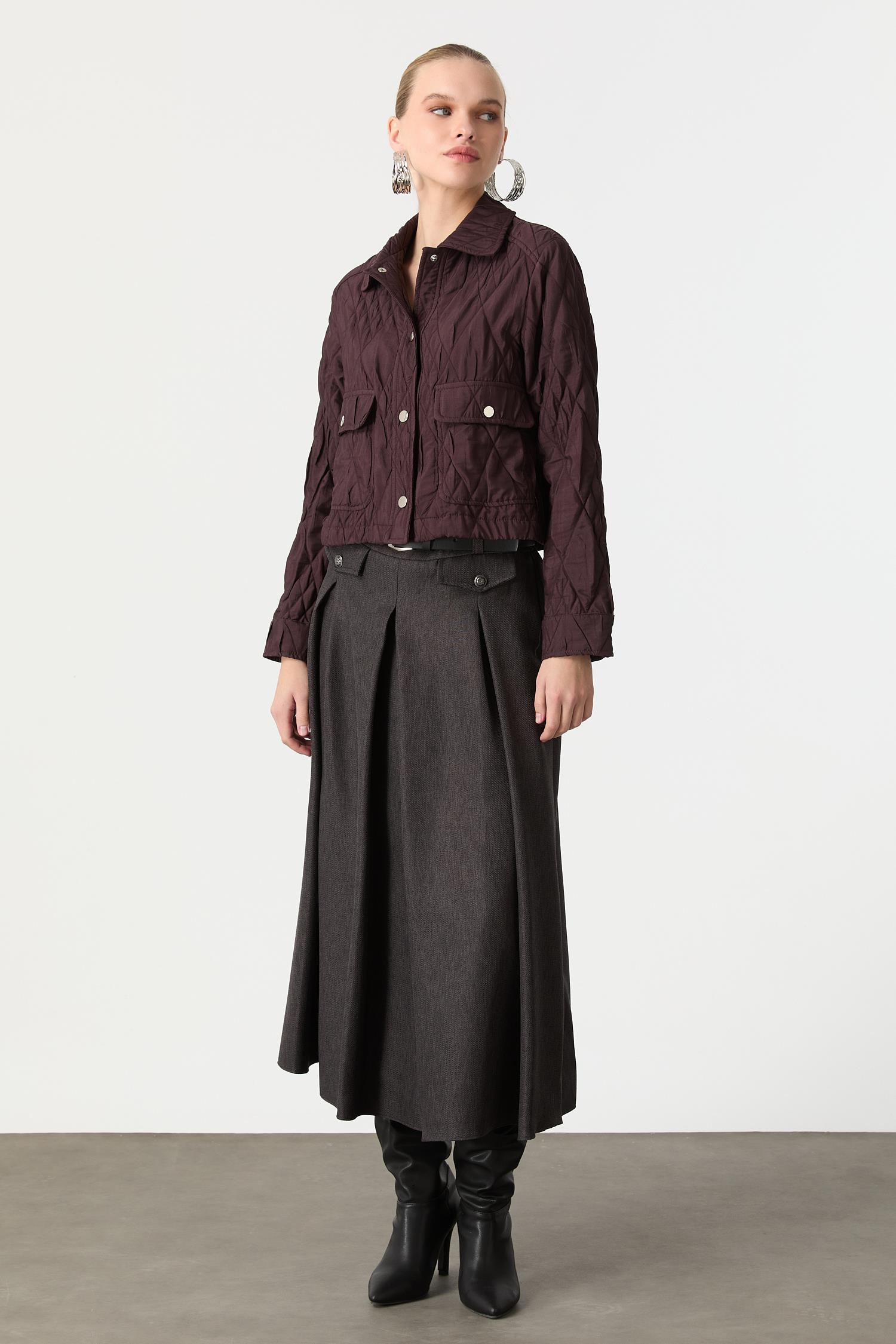 Cep Detay Kapitone Mont-MÜRDÜM