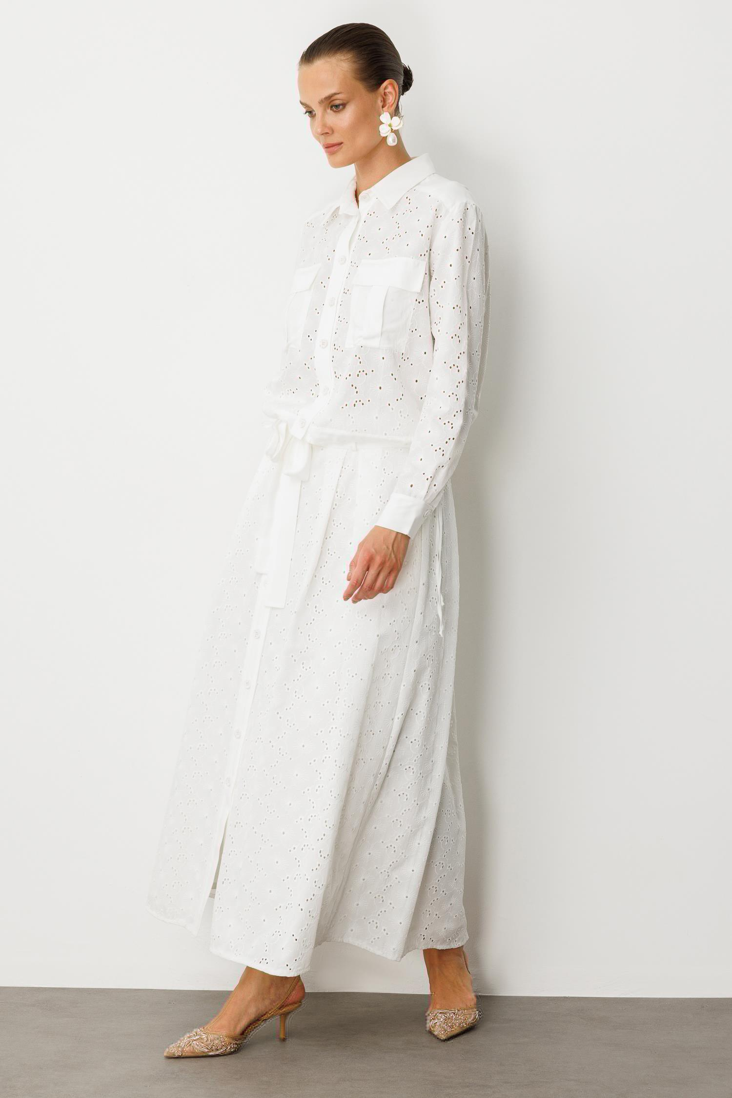 Cep Detaylı Pamuklu Fisto Gömlek-KEMIK