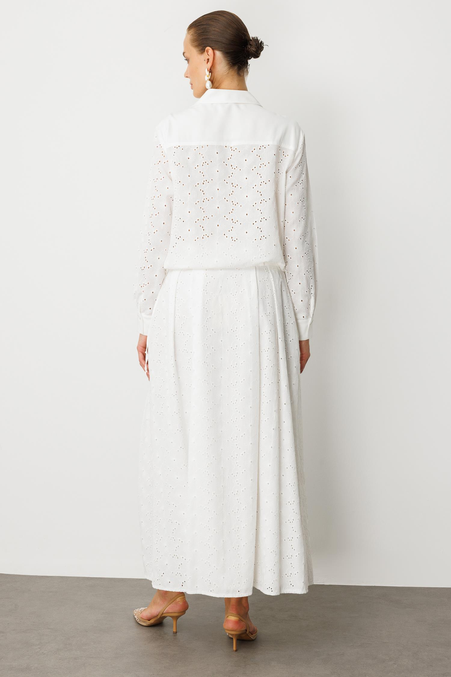 Cep Detaylı Pamuklu Fisto Gömlek-KEMIK