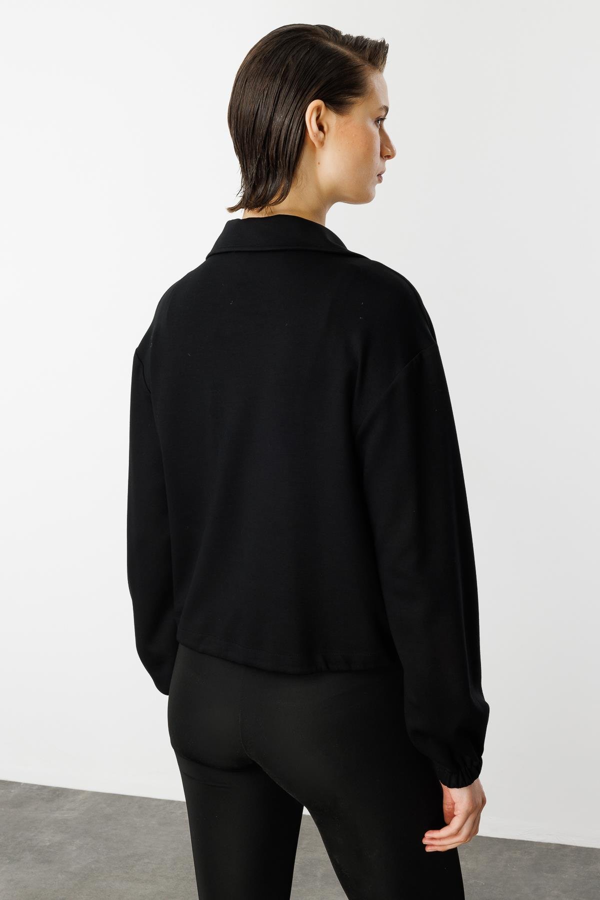 Cep Detaylı Spor Ceket-SİYAH