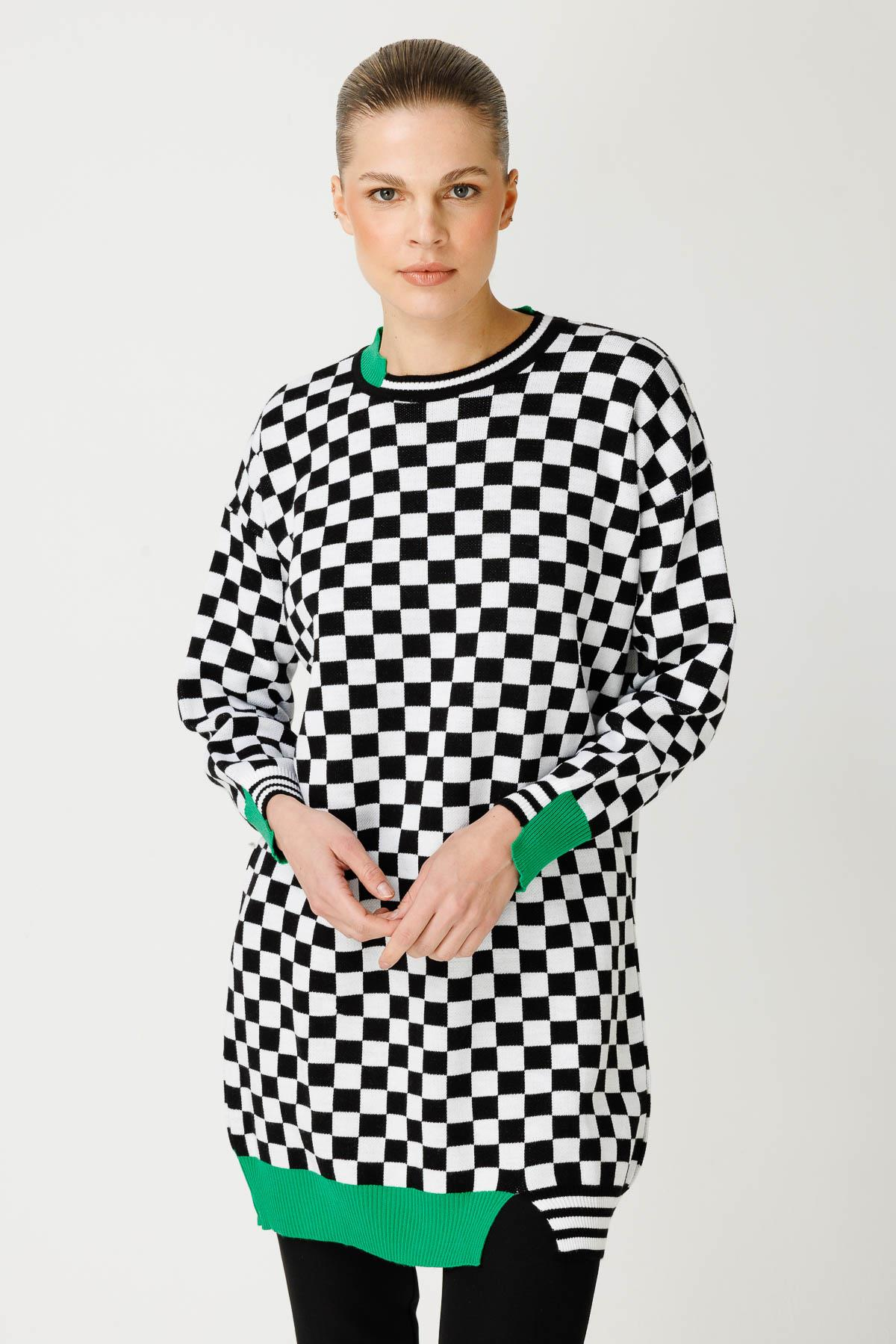 Dama Desenli Triko Tunik - BENETTON