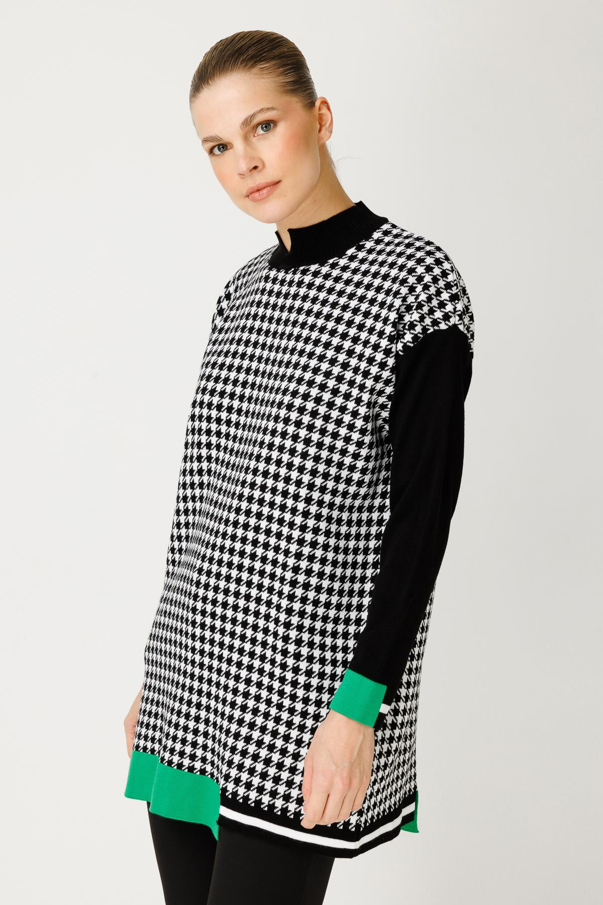 Kazayağı Desenli Triko Tunik - BENETTON