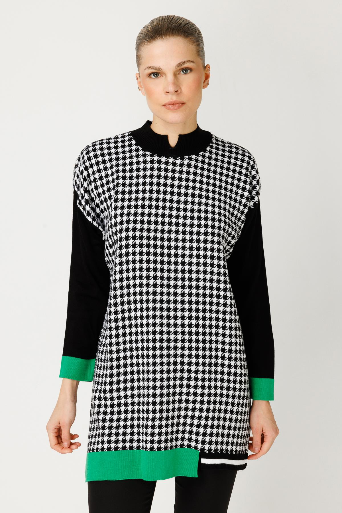 Kazayağı Desenli Triko Tunik - BENETTON