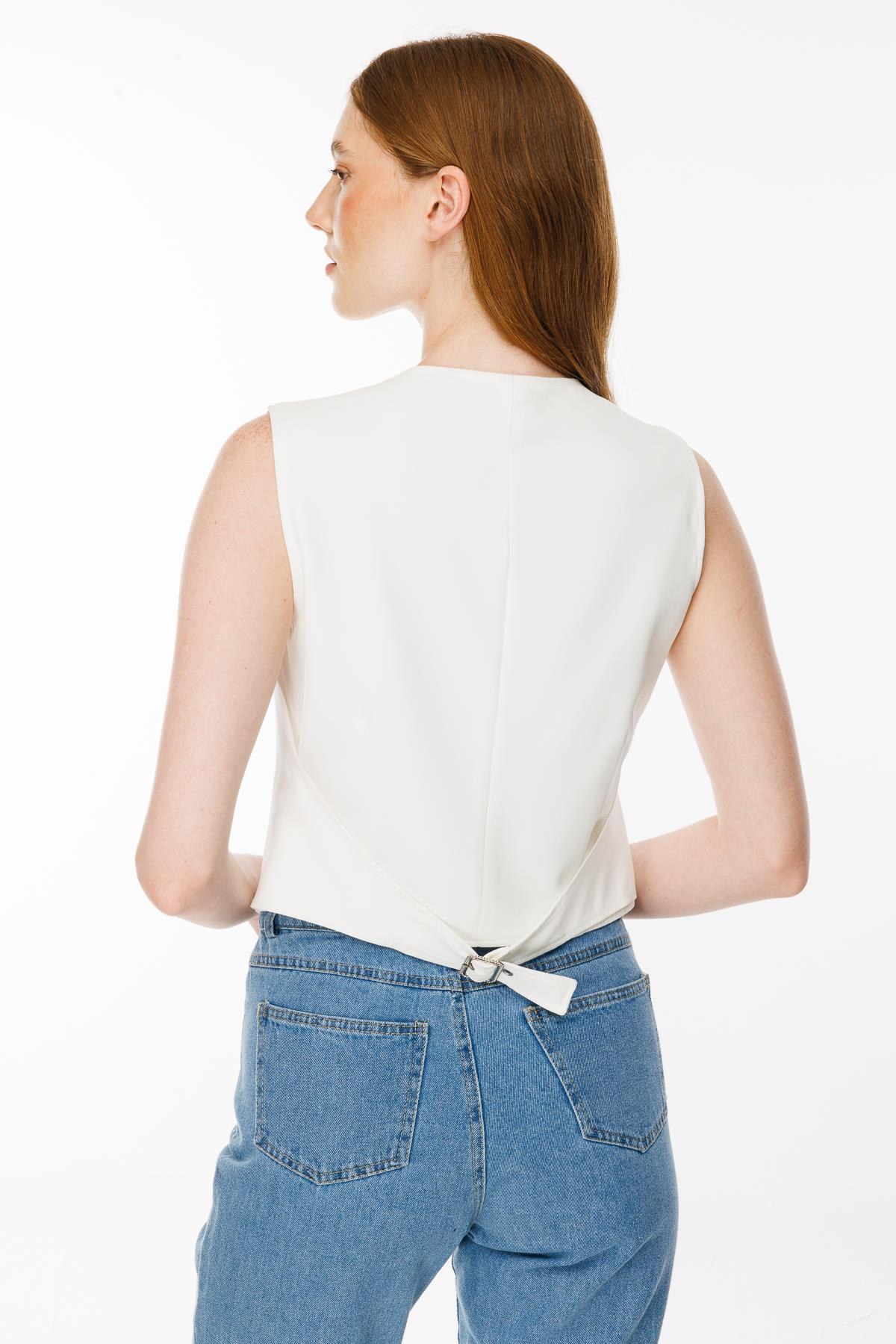 Kemer Detaylı Yelek - KEMIK