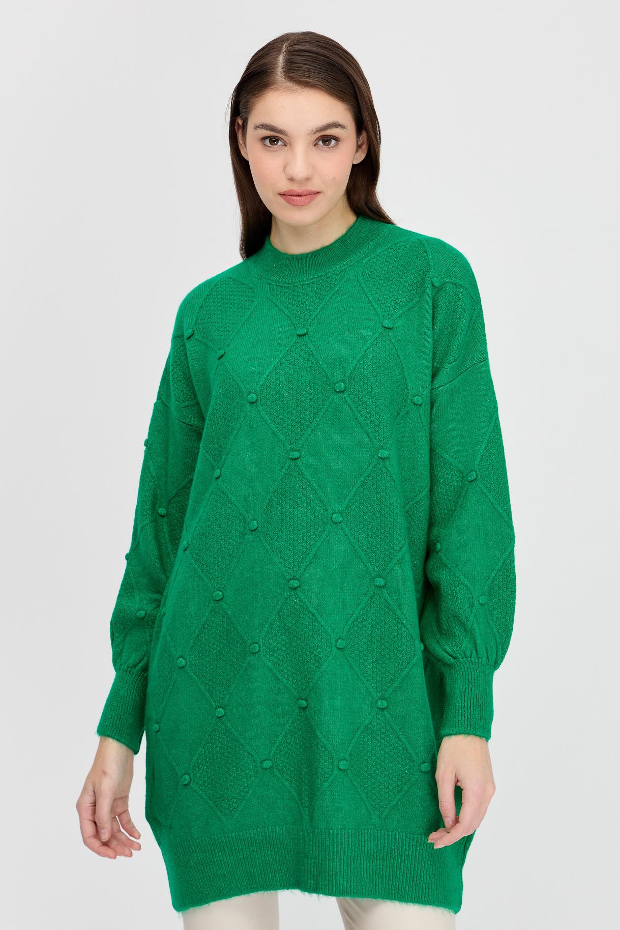 Kendinden Desenli Triko Tunik - BENETTON