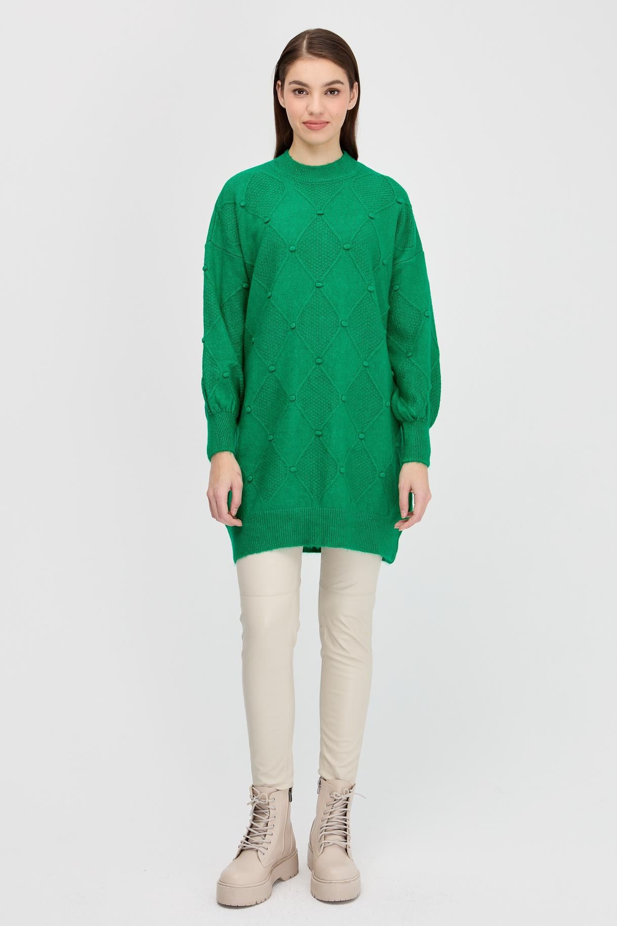 Kendinden Desenli Triko Tunik - BENETTON