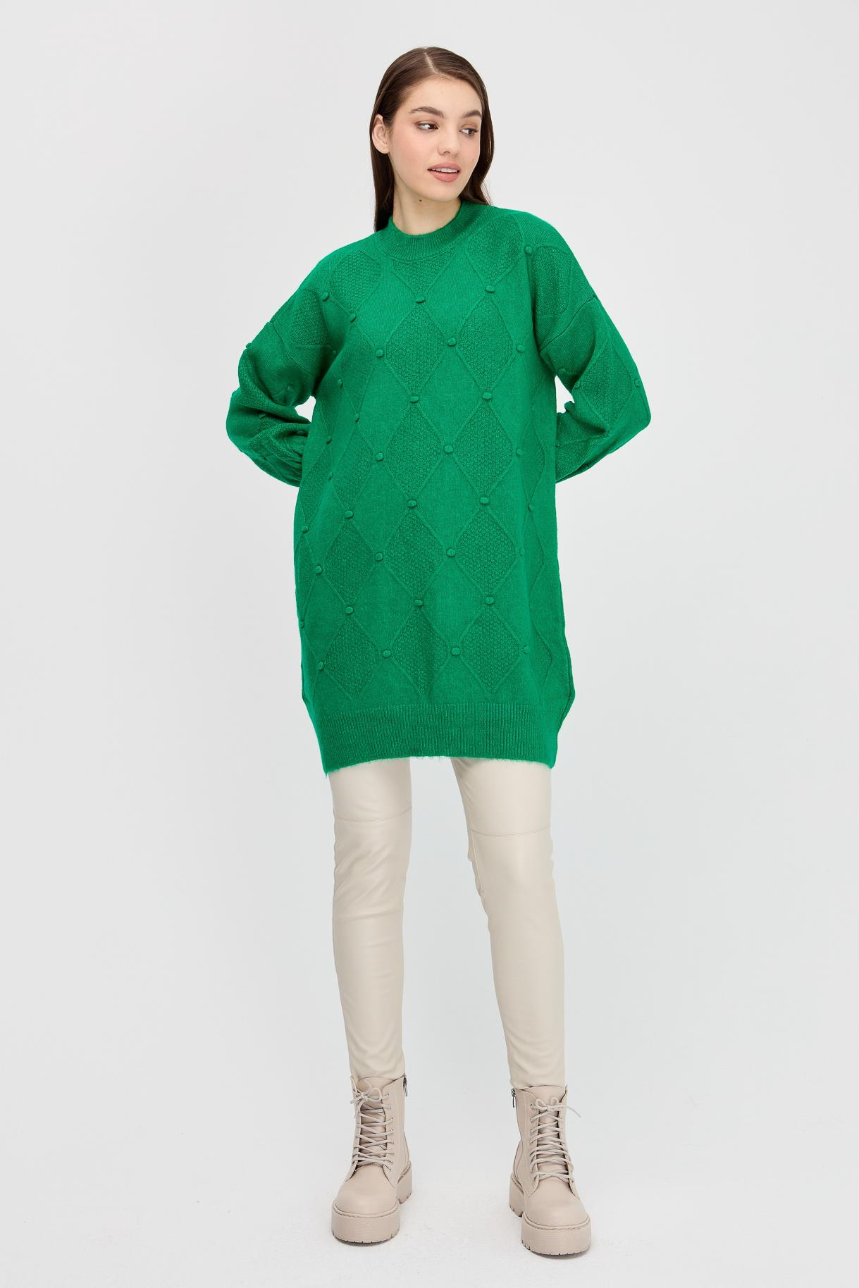 Kendinden Desenli Triko Tunik - BENETTON