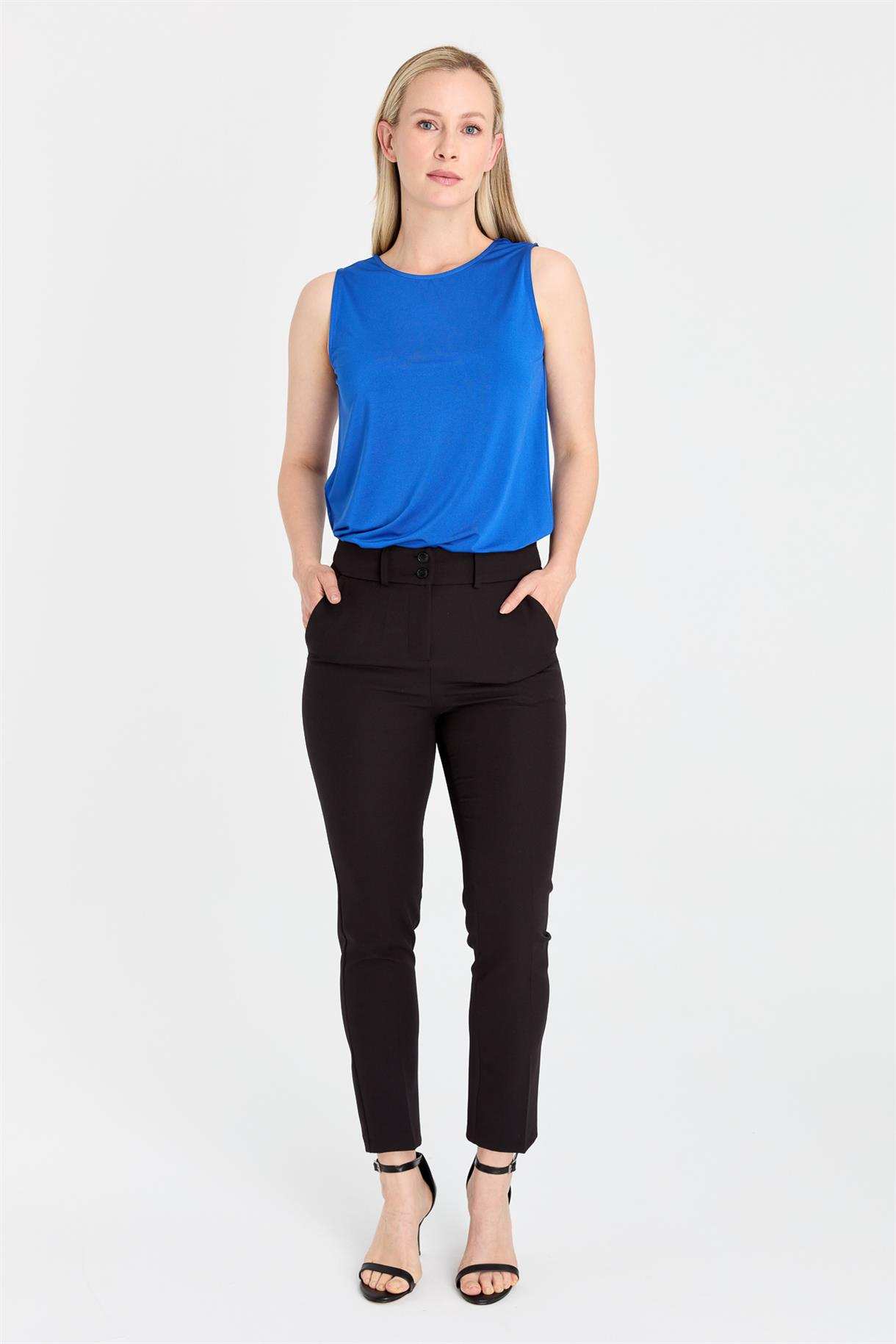 Klasik Fit Kesim Pantolon - SİYAH