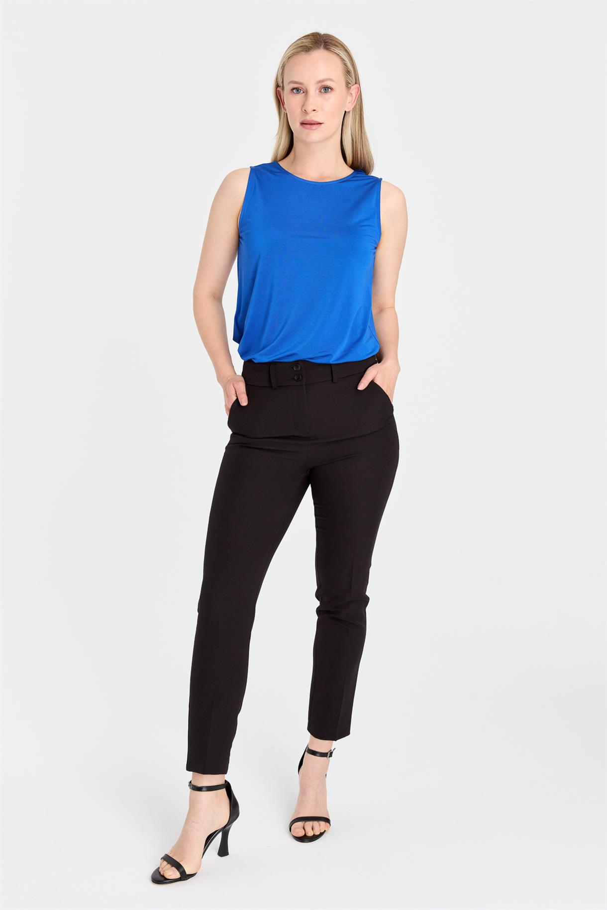 Klasik Fit Kesim Pantolon - SİYAH