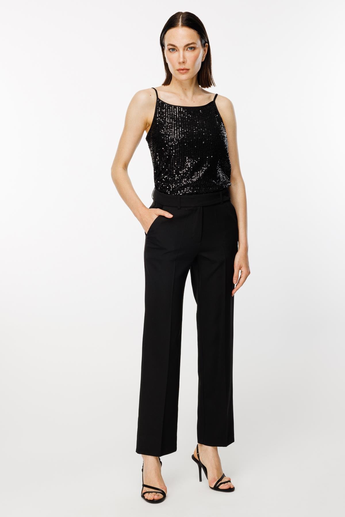 Klasik Kesim Pantolon - SİYAH