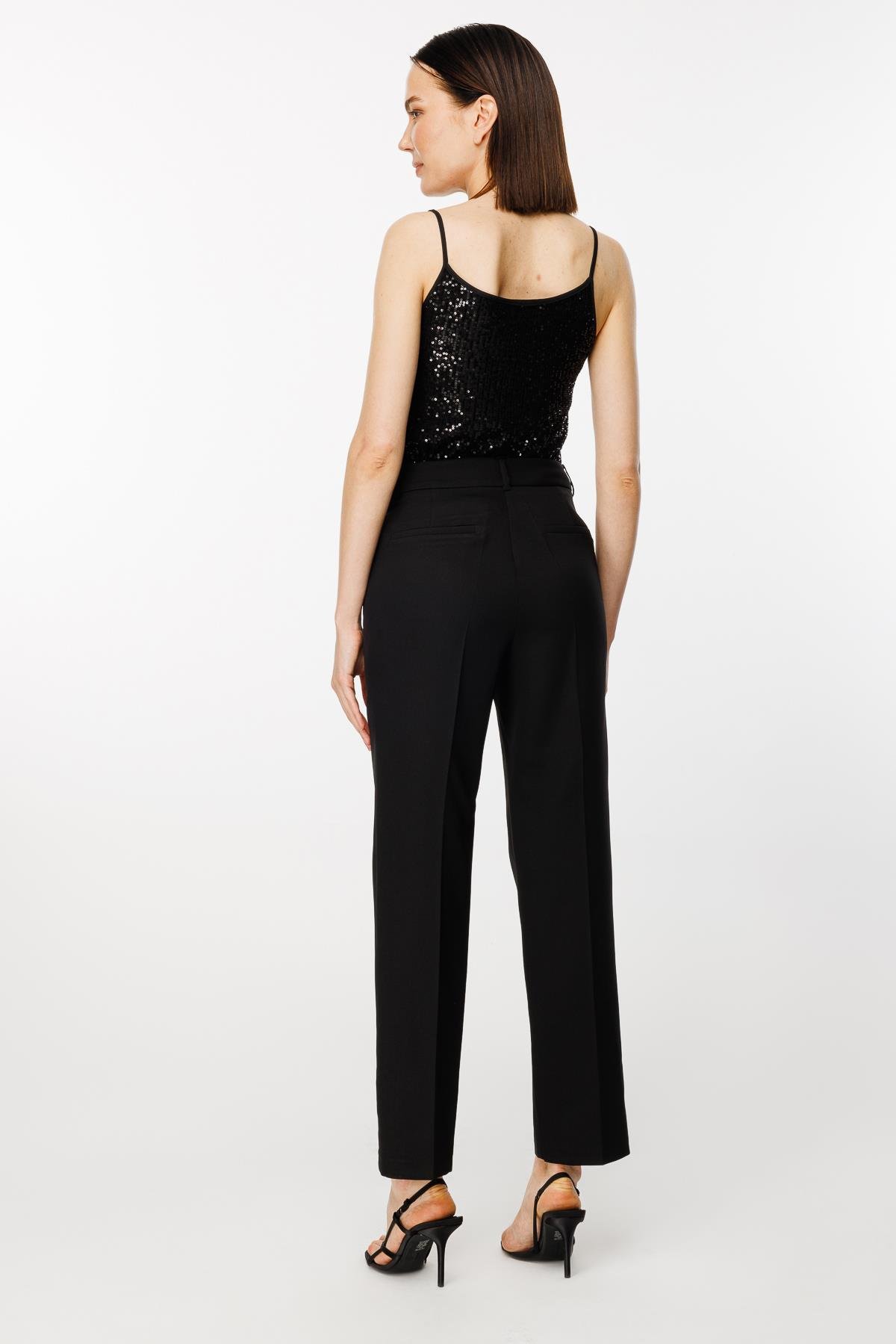 Klasik Kesim Pantolon - SİYAH